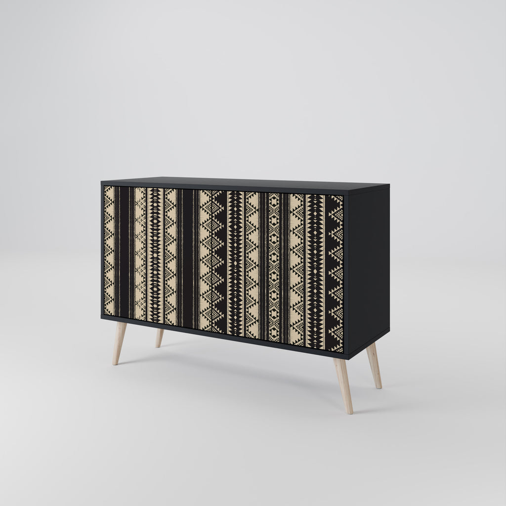 AZTEC 2-Door Sideboard in Black Finish