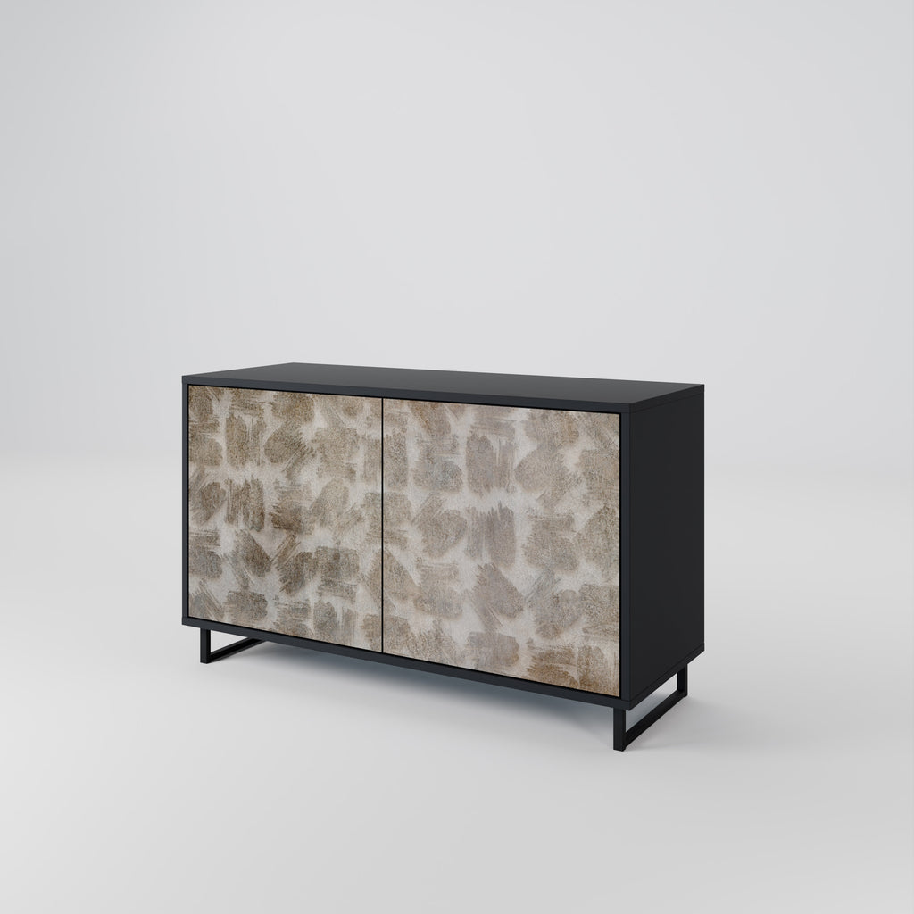SLIGHTLY BLURRED 2-Door Sideboard in Black Finish