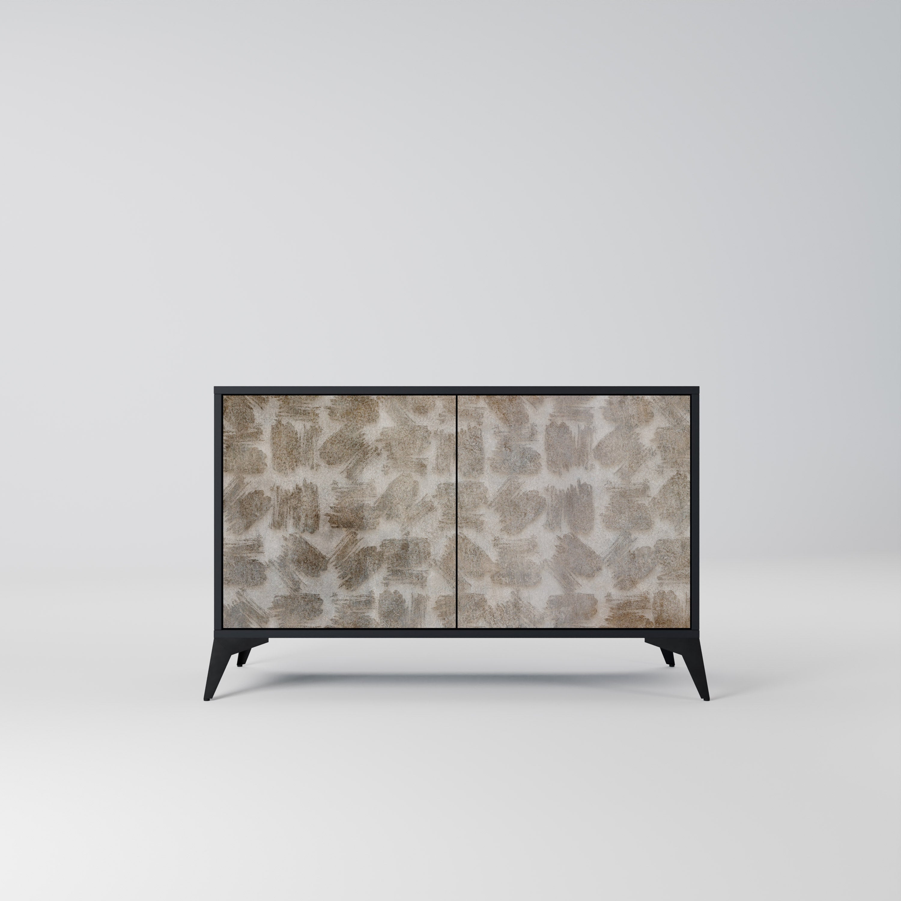SLIGHTLY BLURRED 2-Door Sideboard in Black Finish