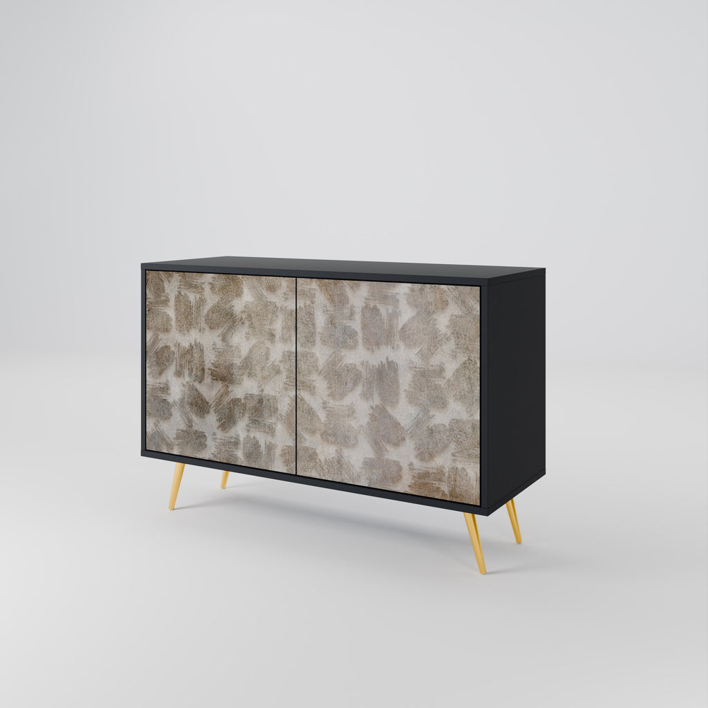 SLIGHTLY BLURRED 2-Door Sideboard in Black Finish
