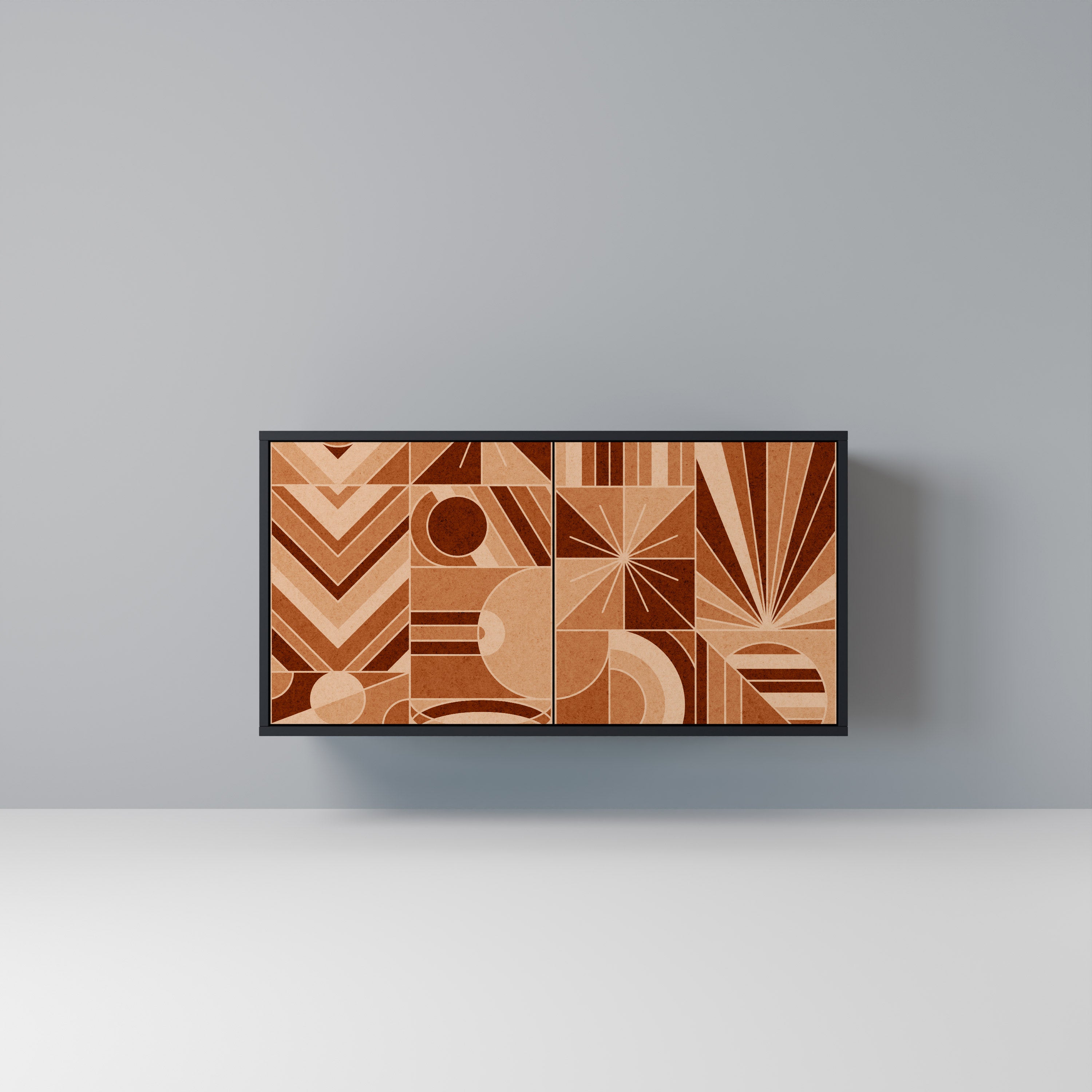 PRISM MOSAIC 2-Door Sideboard in Black Finish