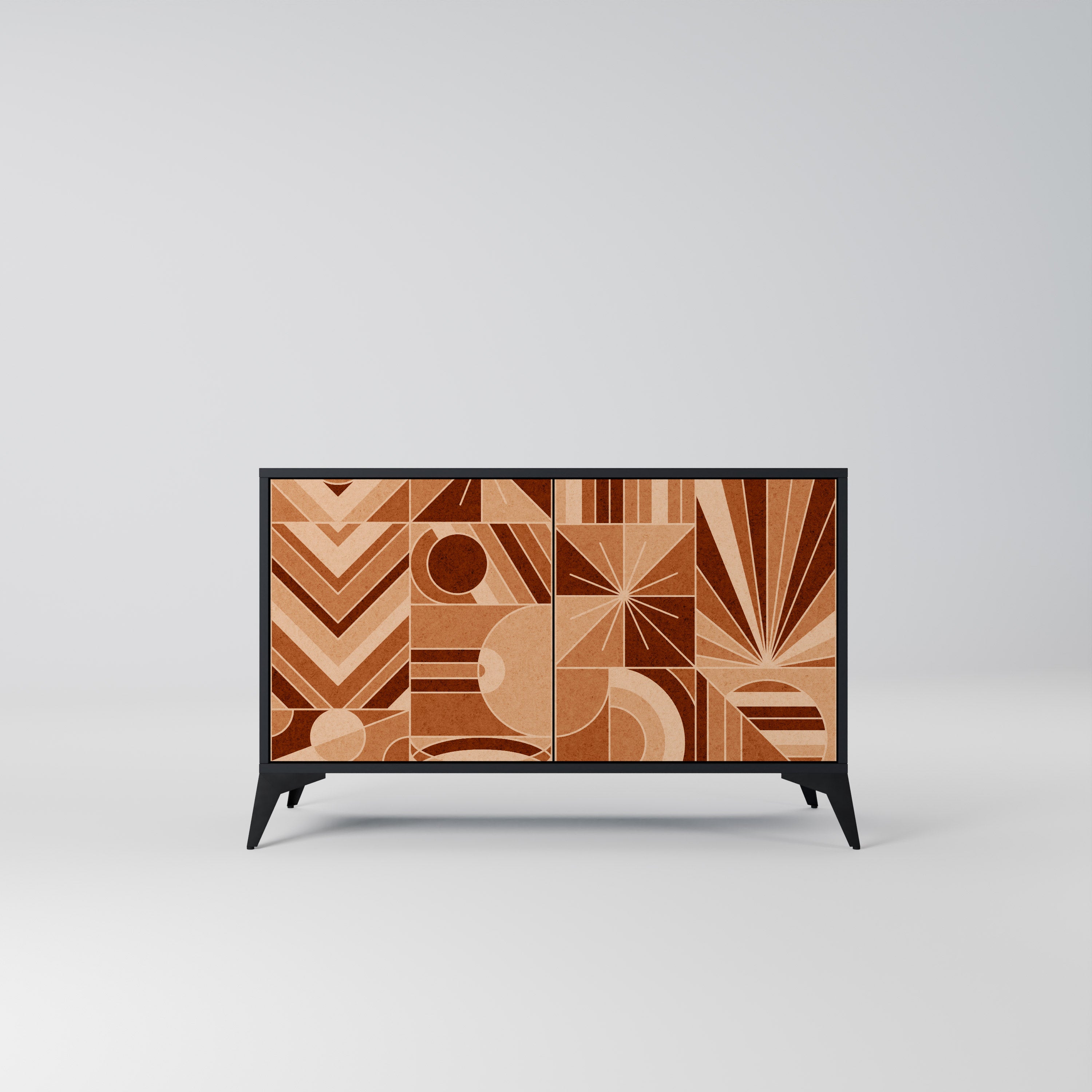 PRISM MOSAIC 2-Door Sideboard in Black Finish