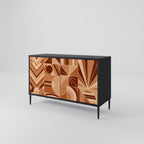 PRISM MOSAIC 2-Door Sideboard in Black Finish