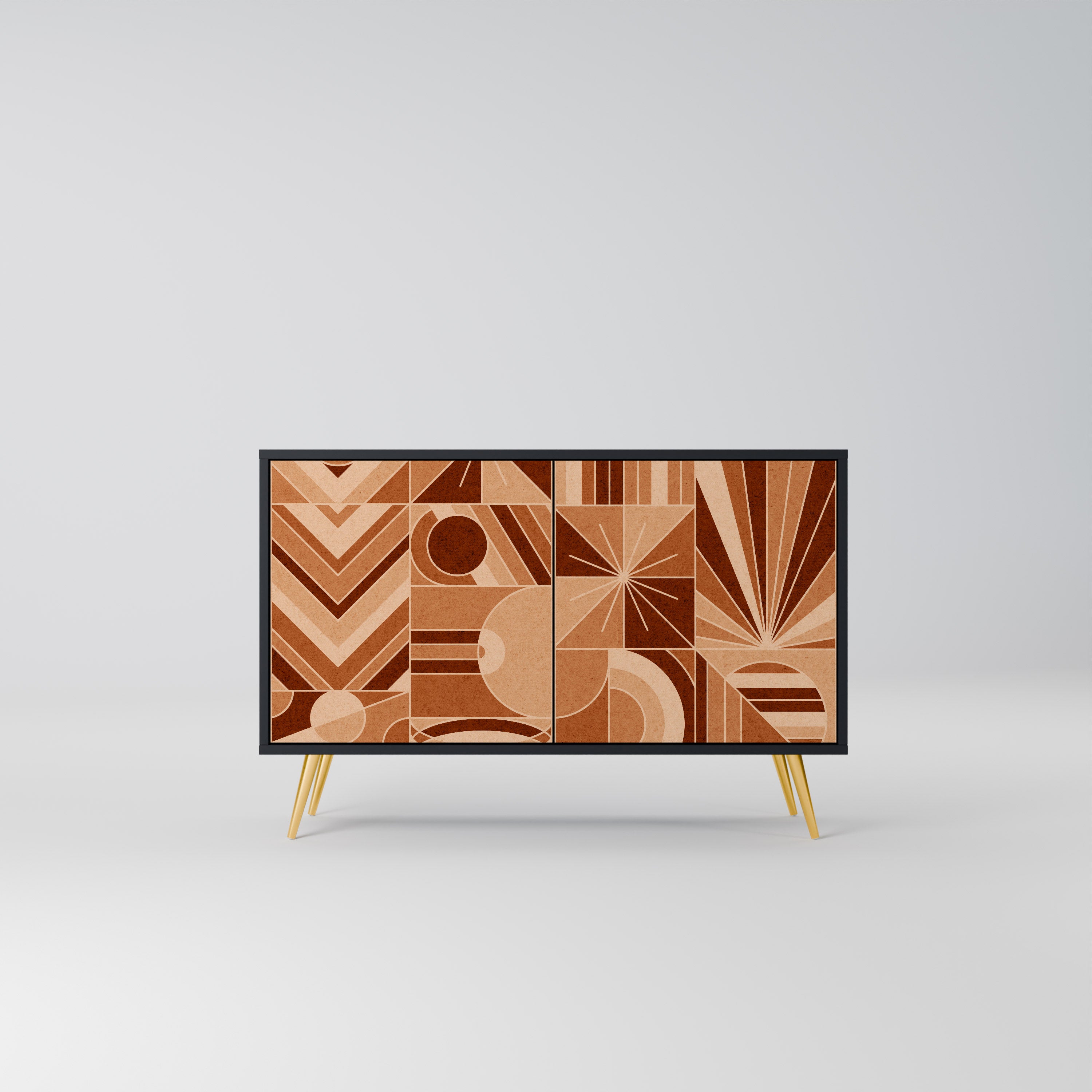 PRISM MOSAIC 2-Door Sideboard in Black Finish