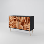 PRISM MOSAIC 2-Door Sideboard in Black Finish