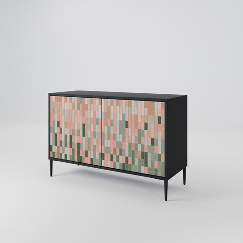 BUILDING THE FUTURE Aparador de 2 Puertas en Acabado Negro