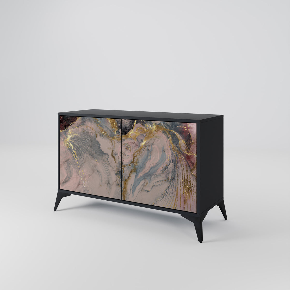 GILDED SWIRLS Aparador de 2 Puertas