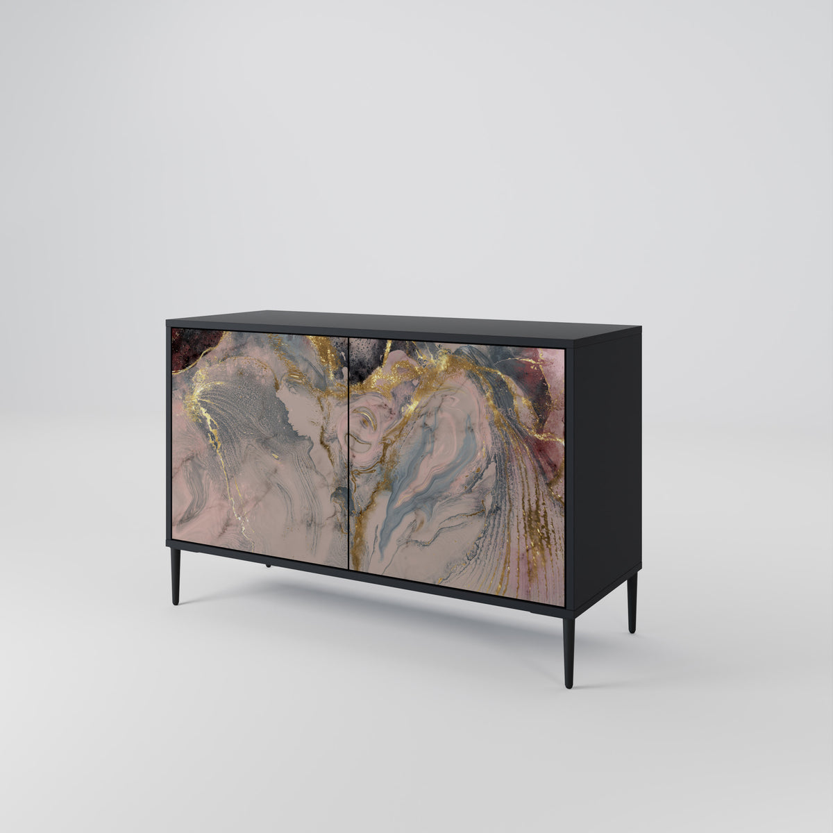 GILDED SWIRLS Aparador de 2 Puertas