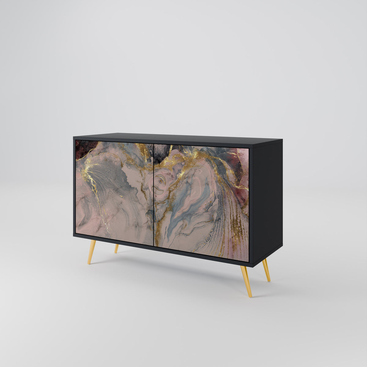 GILDED SWIRLS Aparador de 2 Puertas