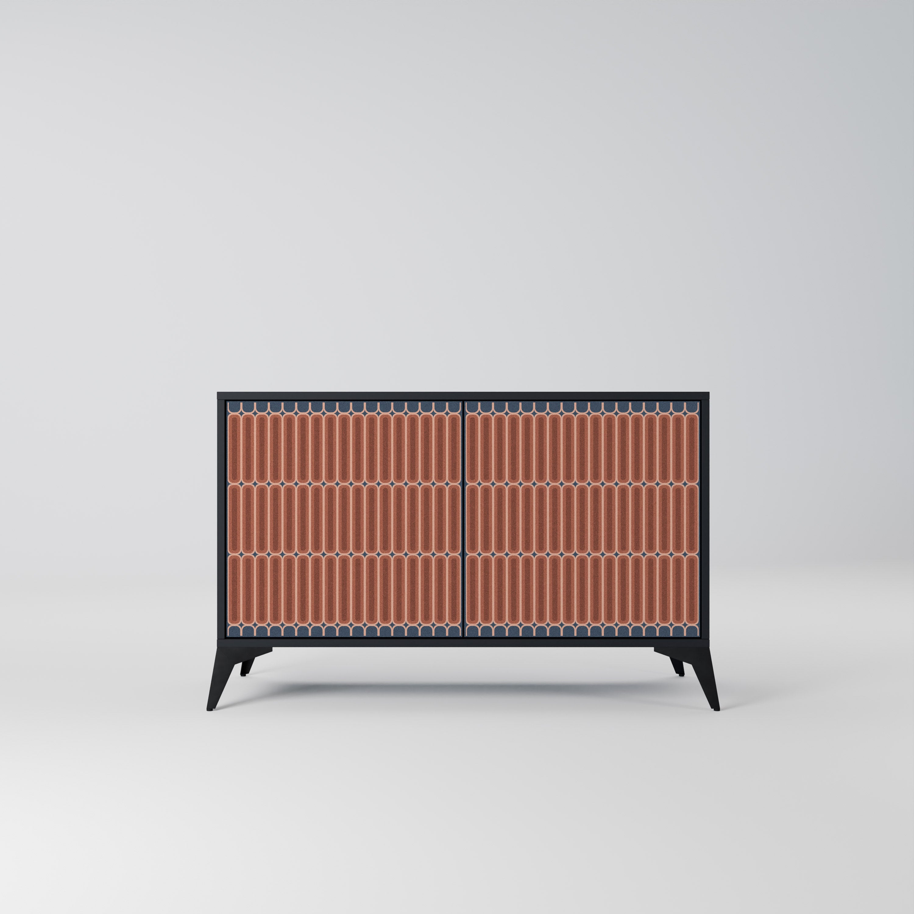 HYPNOTIC GATE 2-Door Sideboard in Black Finish