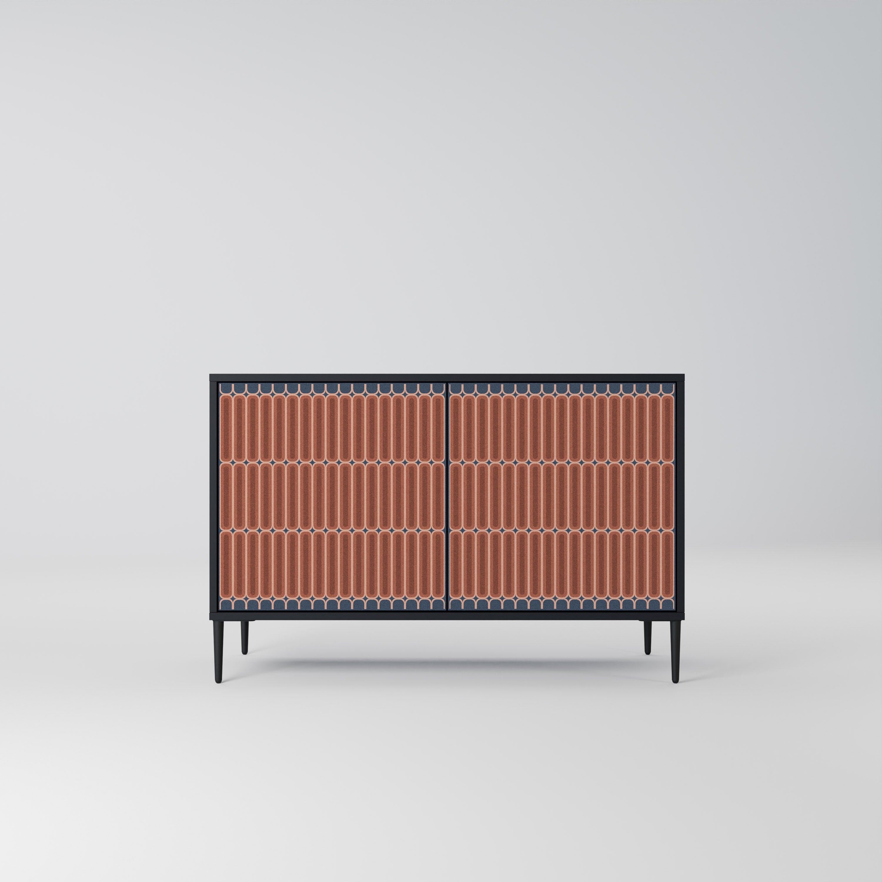 HYPNOTIC GATE 2-Door Sideboard in Black Finish