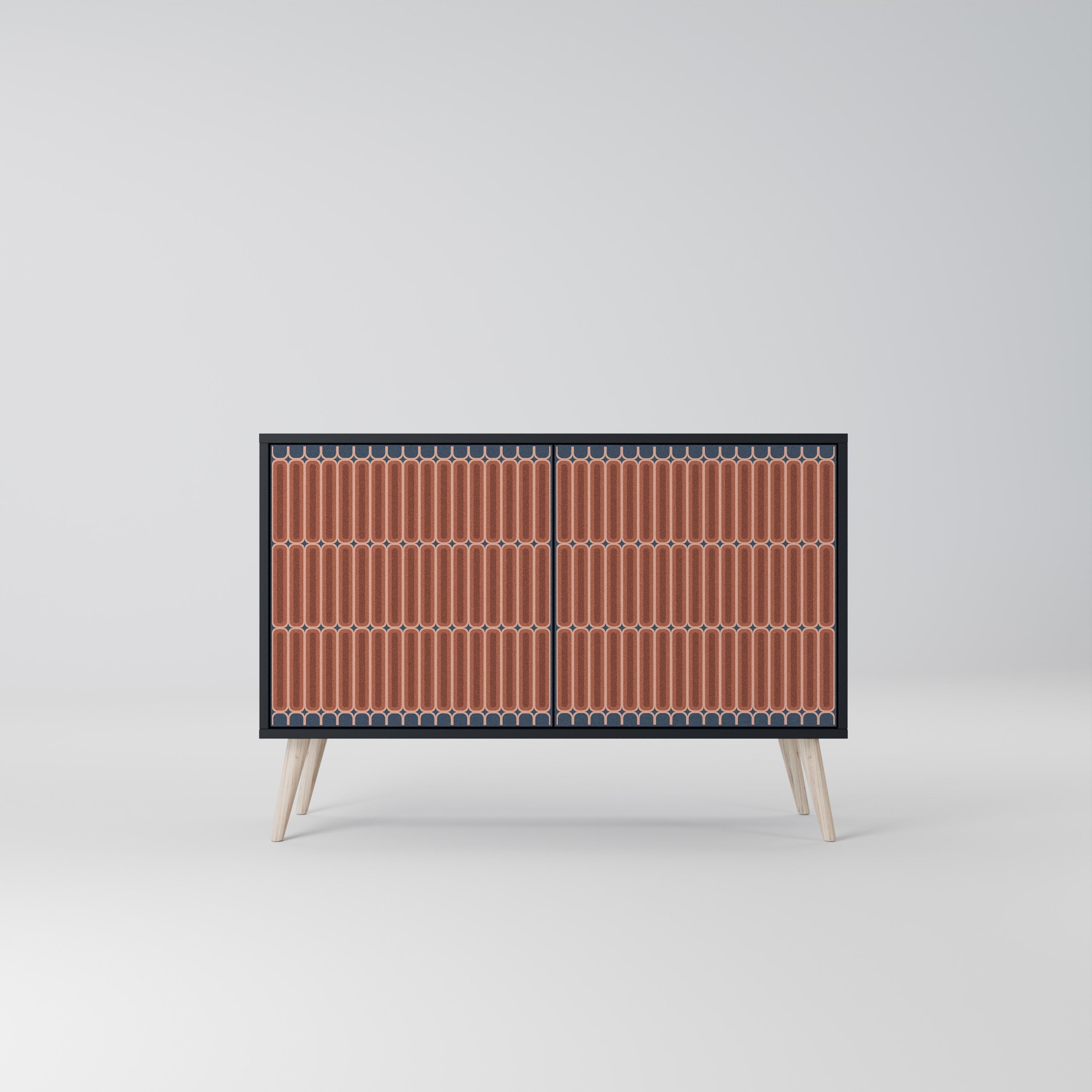 HYPNOTIC GATE 2-Door Sideboard in Black Finish