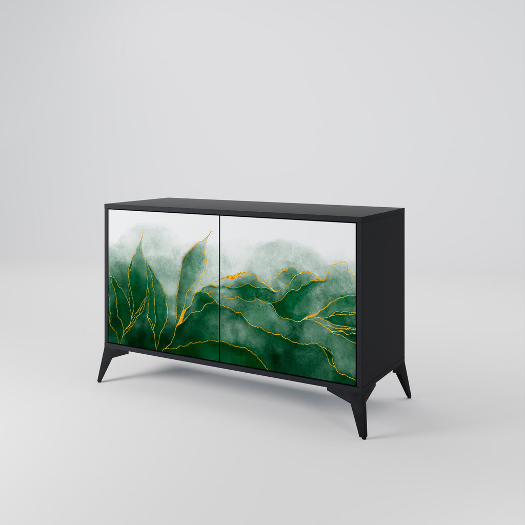 EXPENSIVE NATURE 2-Door Sideboard in Black Finish