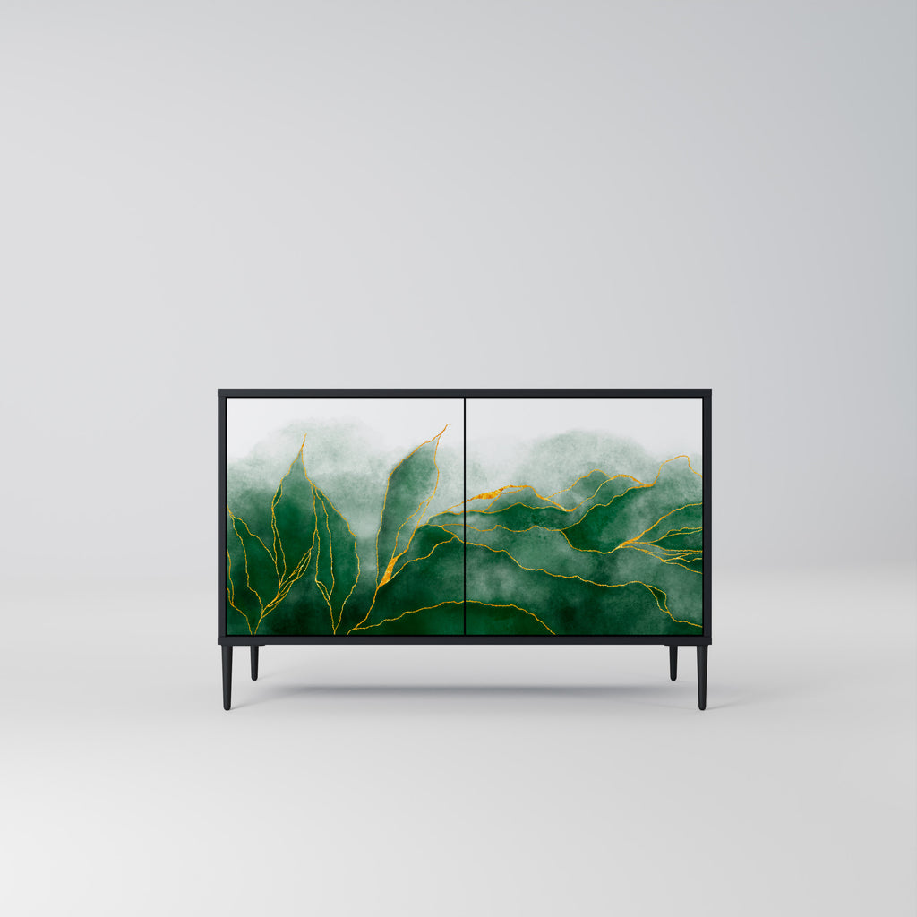 EXPENSIVE NATURE 2-Door Sideboard in Black Finish