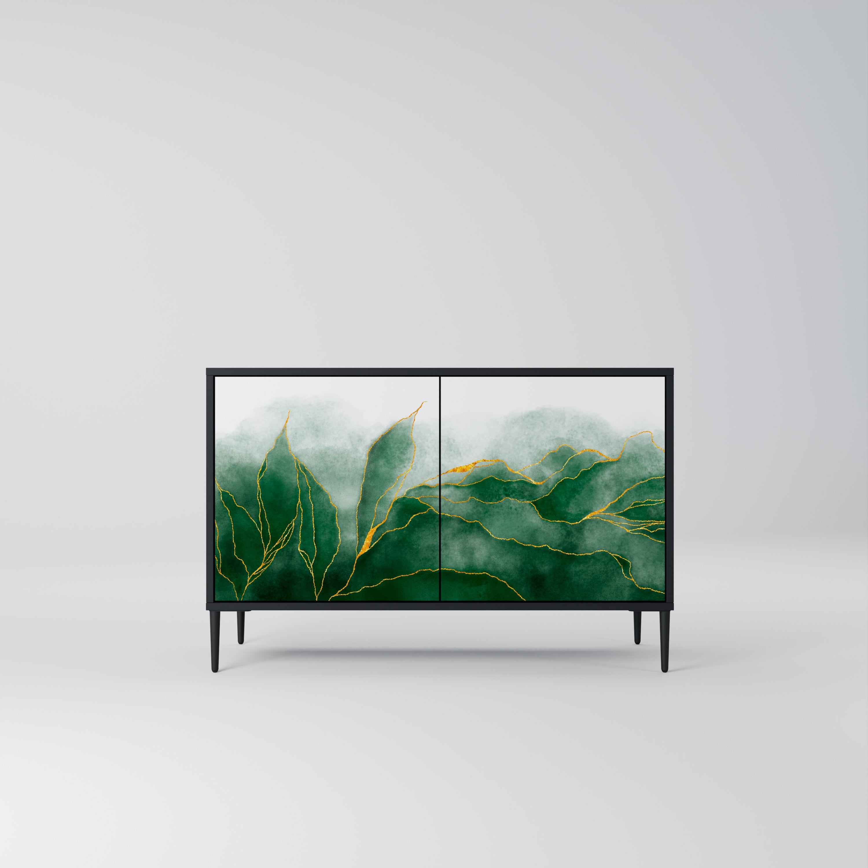 EXPENSIVE NATURE 2-Door Sideboard in Black Finish