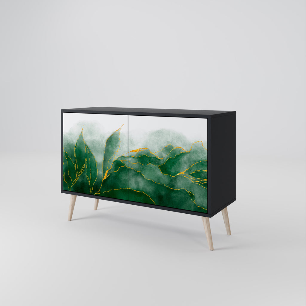 EXPENSIVE NATURE 2-Door Sideboard in Black Finish