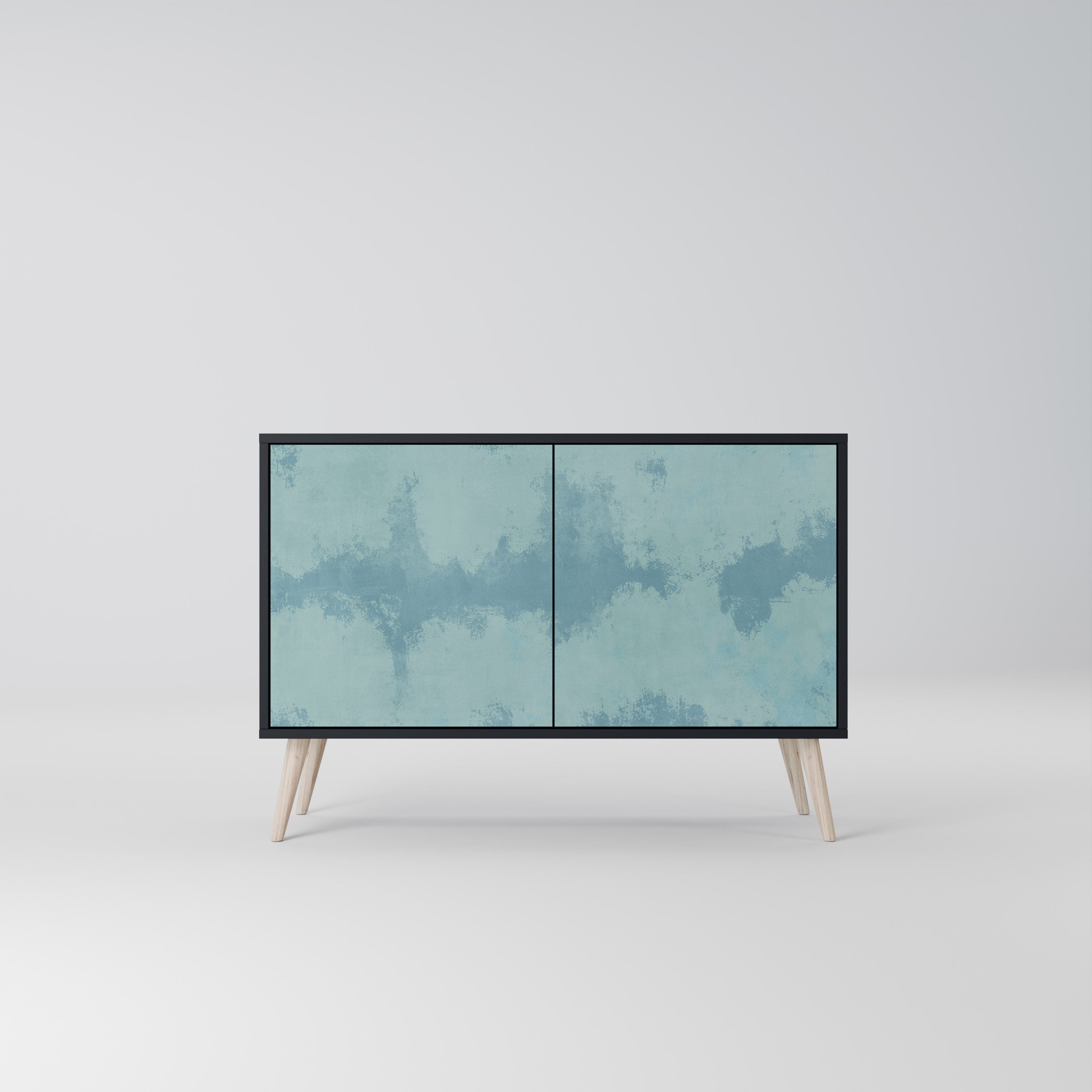 SKY WASH 2-Door Sideboard in Black Finish