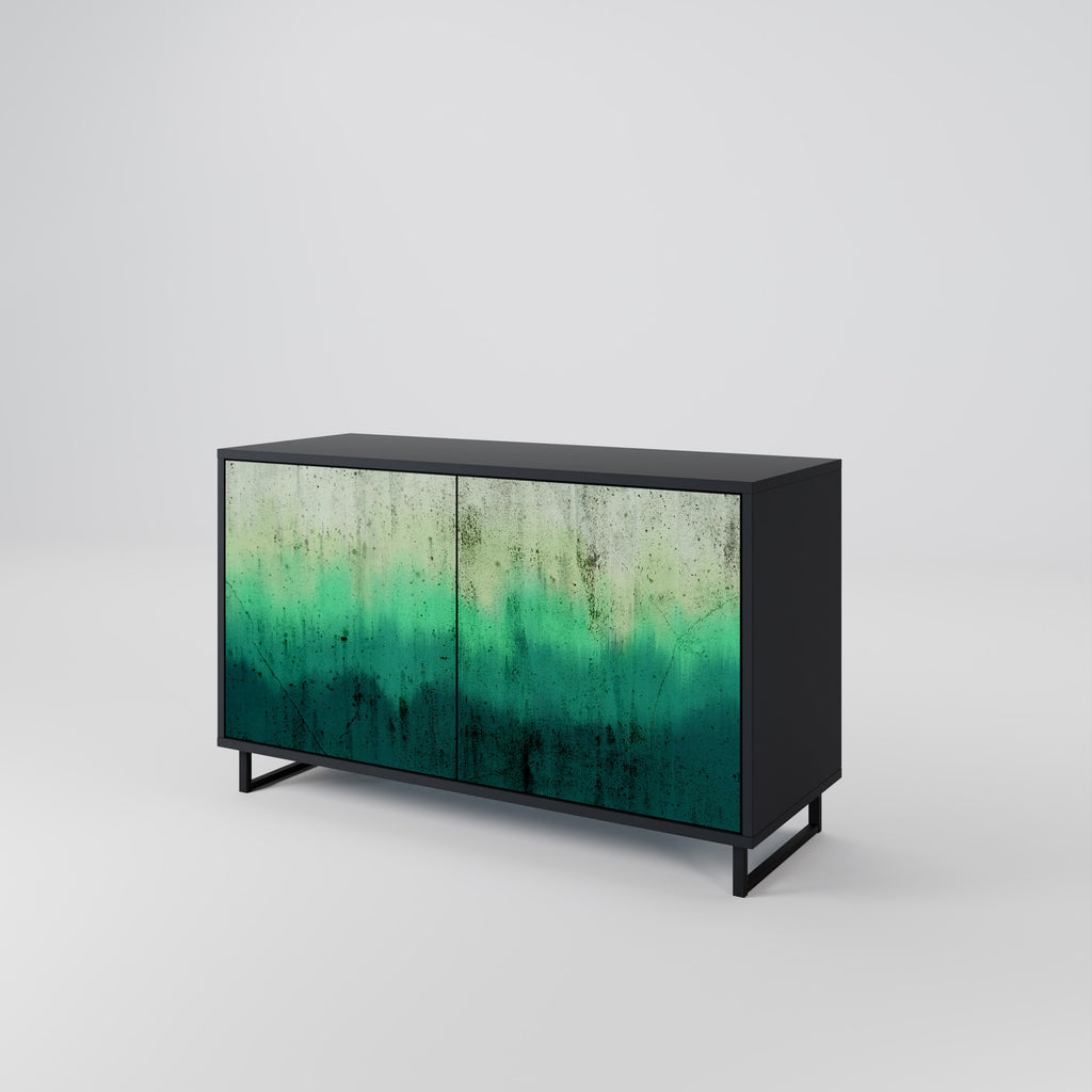 NORTHERN LIGHTS 2-Door Sideboard in Black Finish