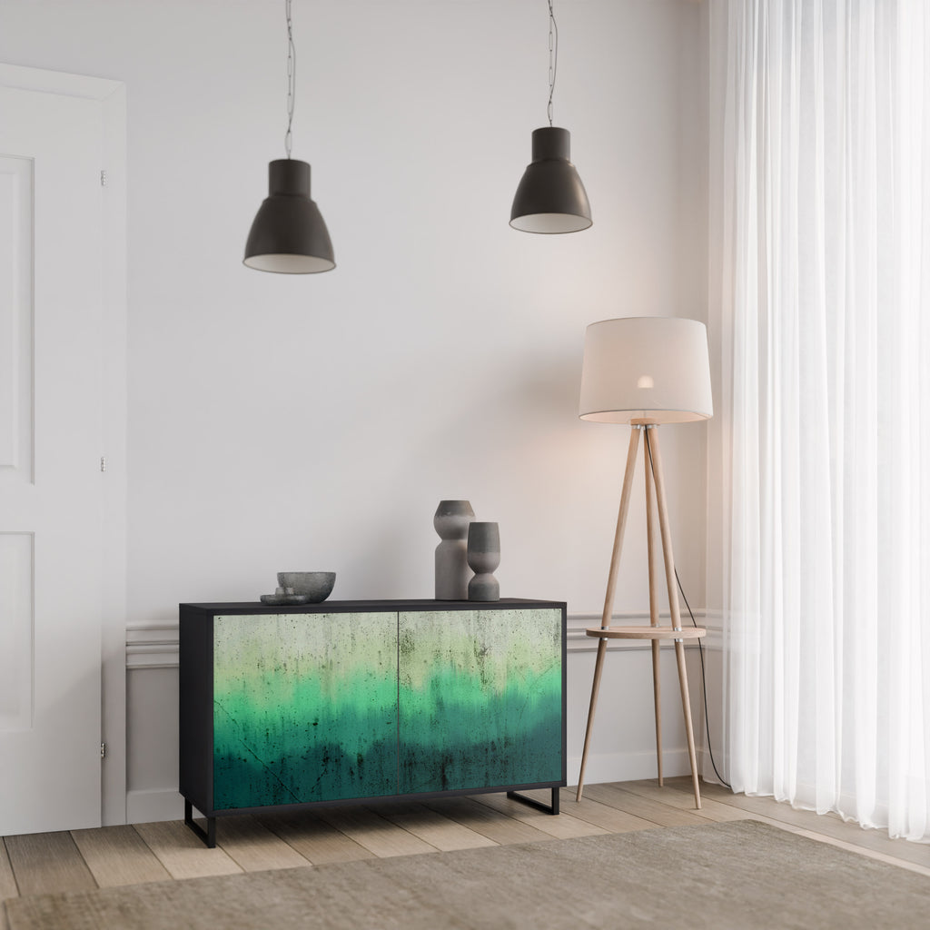 NORTHERN LIGHTS 2-Door Sideboard in Black Finish