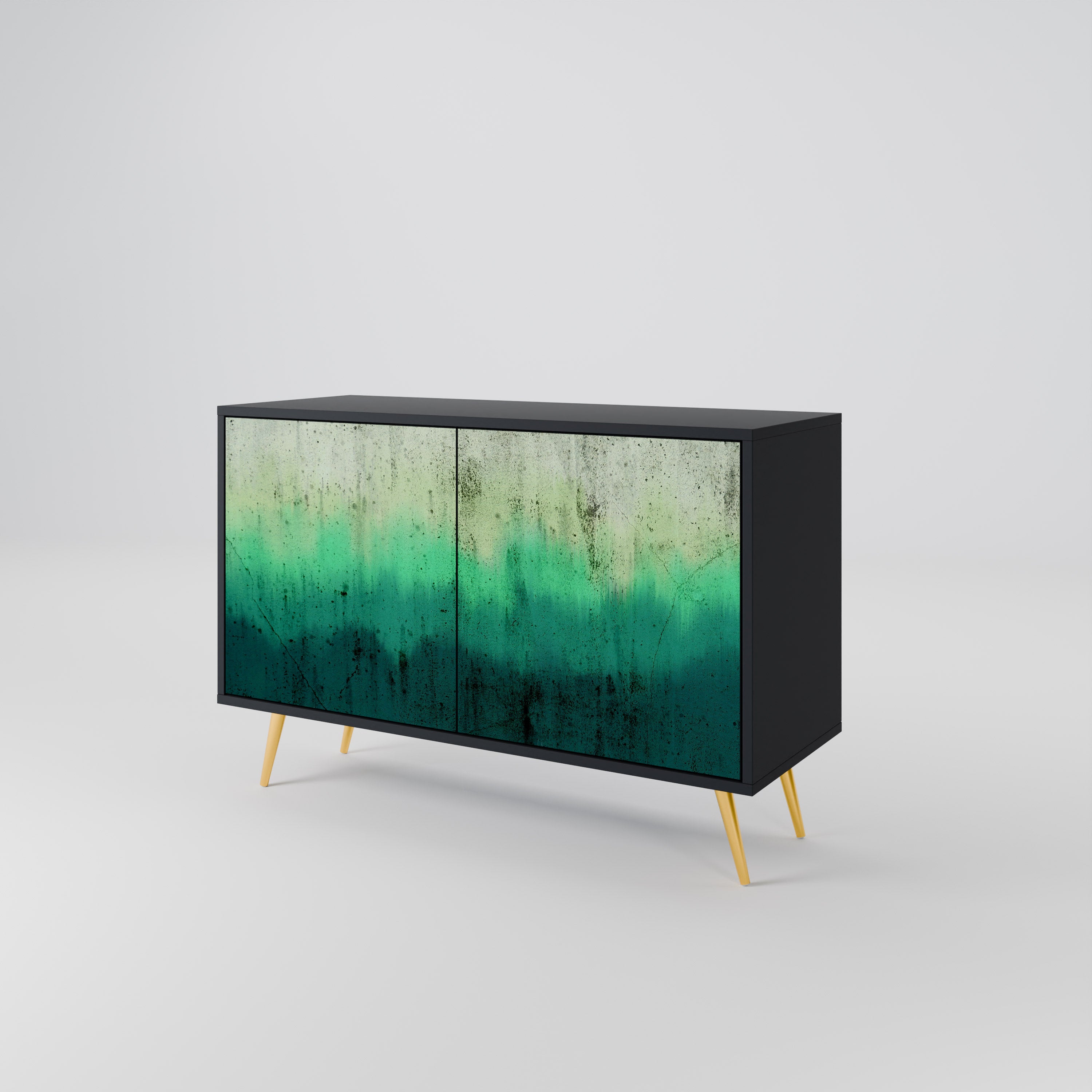 NORTHERN LIGHTS 2-Door Sideboard in Black Finish
