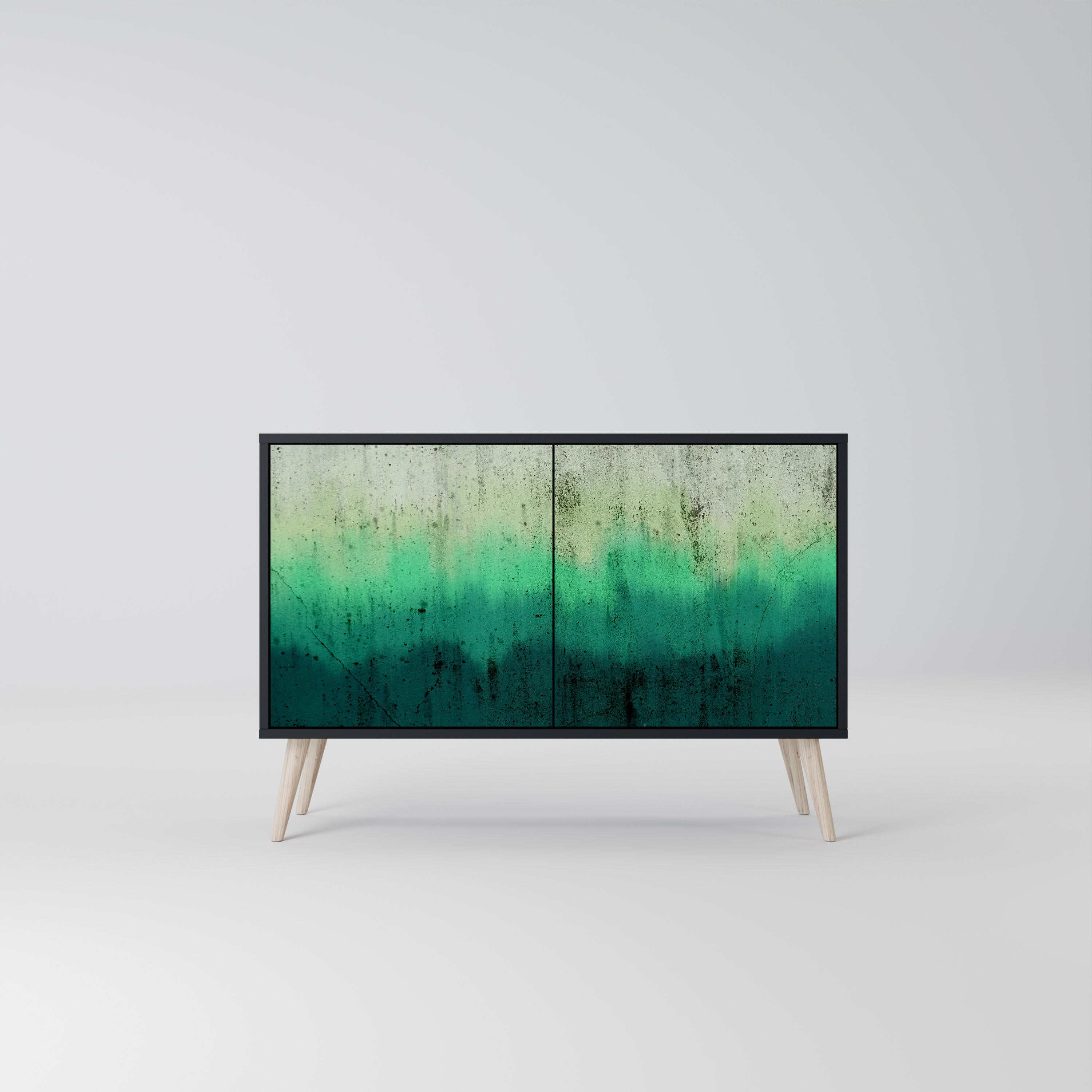 NORTHERN LIGHTS 2-Door Sideboard in Black Finish