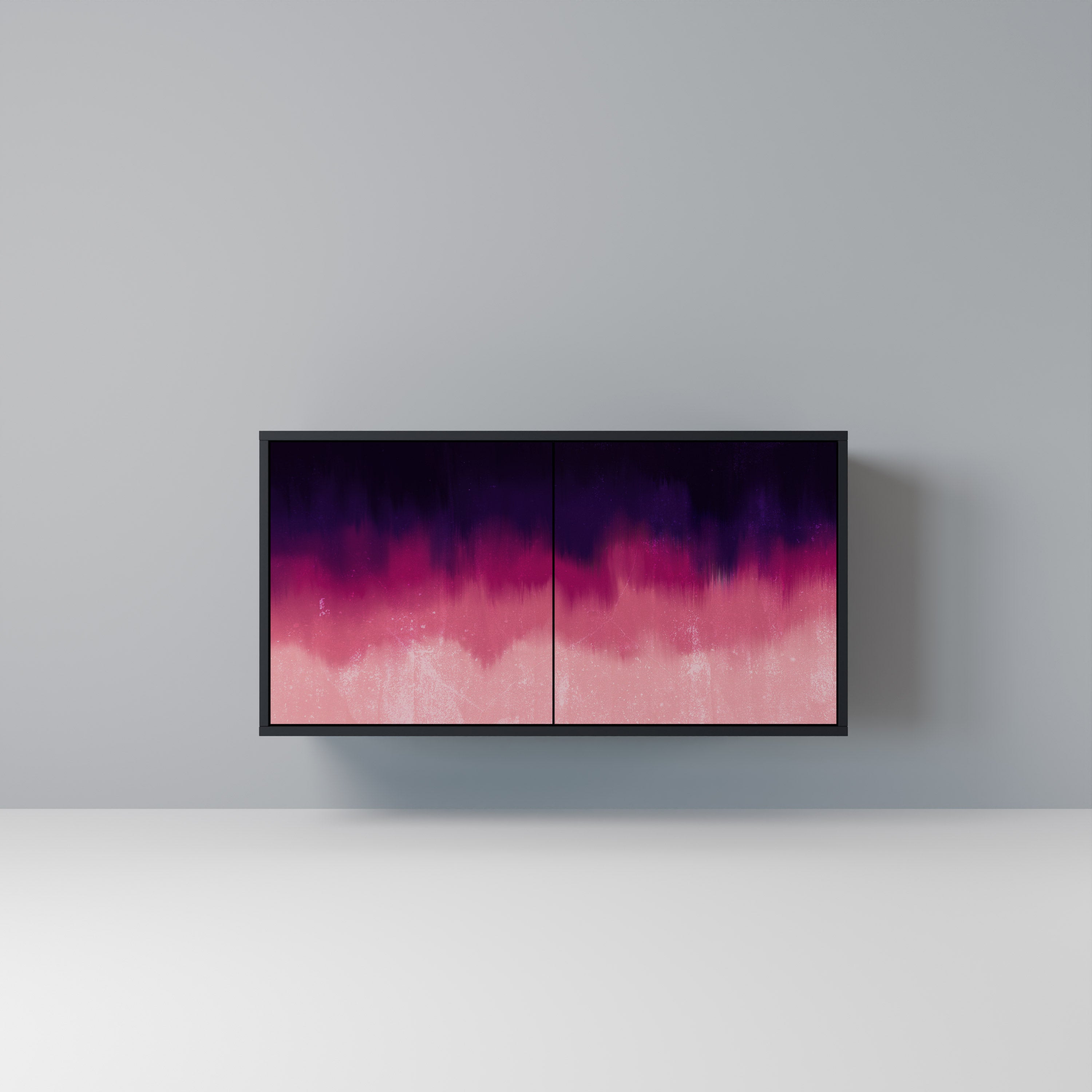 AURORA BOREALIS 2-Door Sideboard in Black Finish