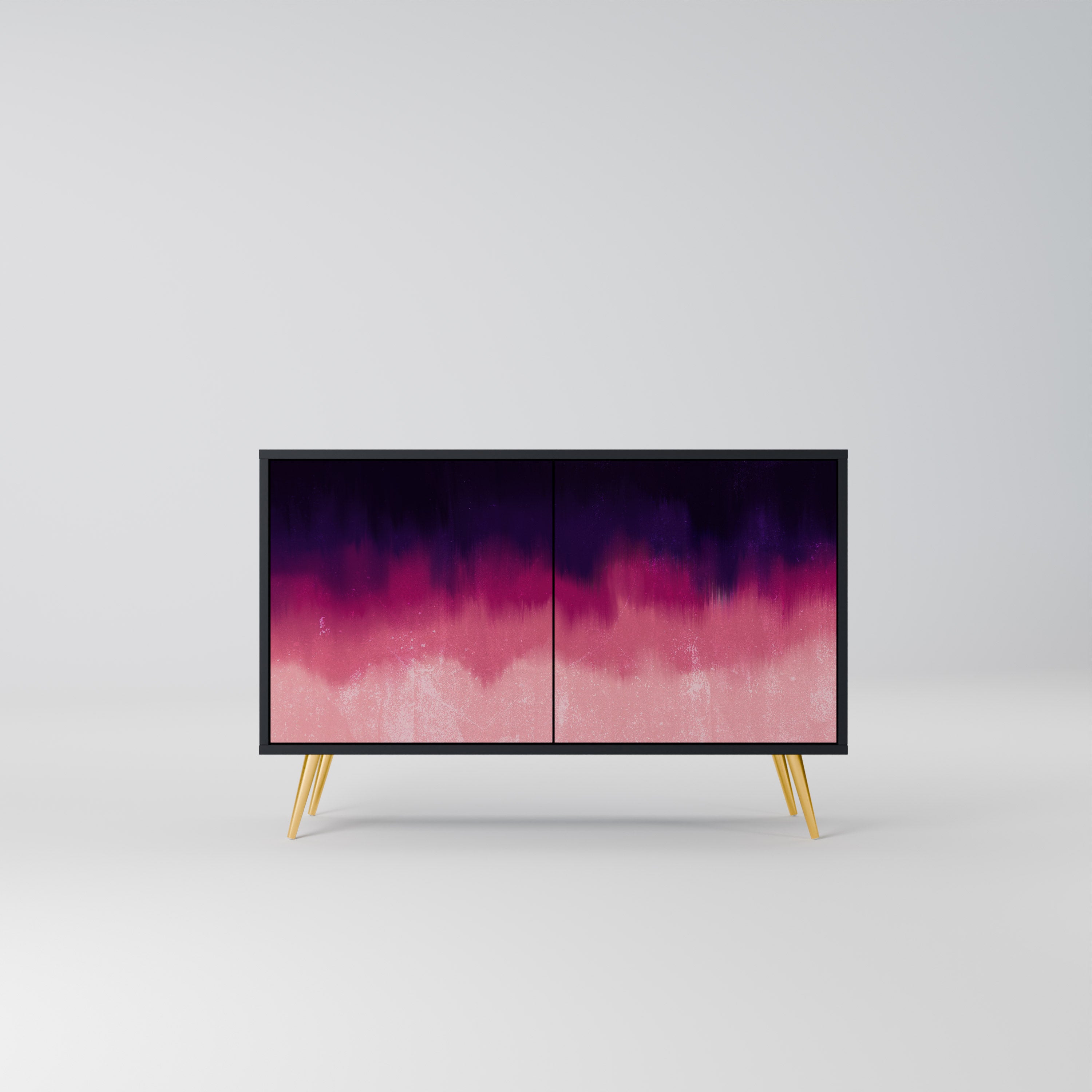 AURORA BOREALIS 2-Door Sideboard in Black Finish