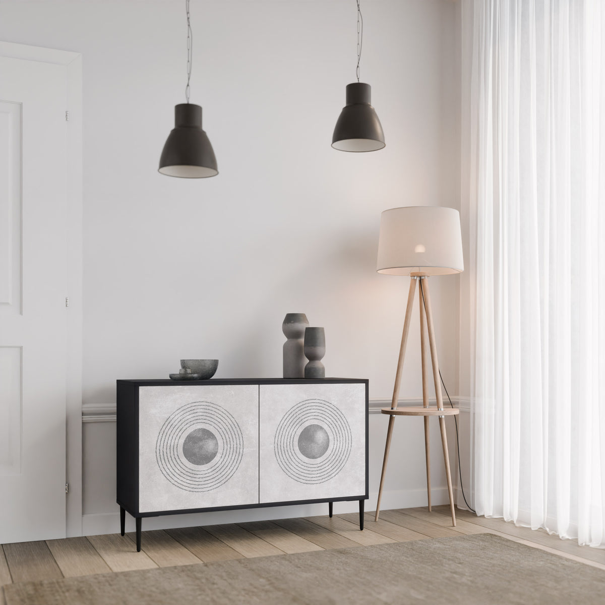 SOLID CIRCLES 2-Door Sideboard