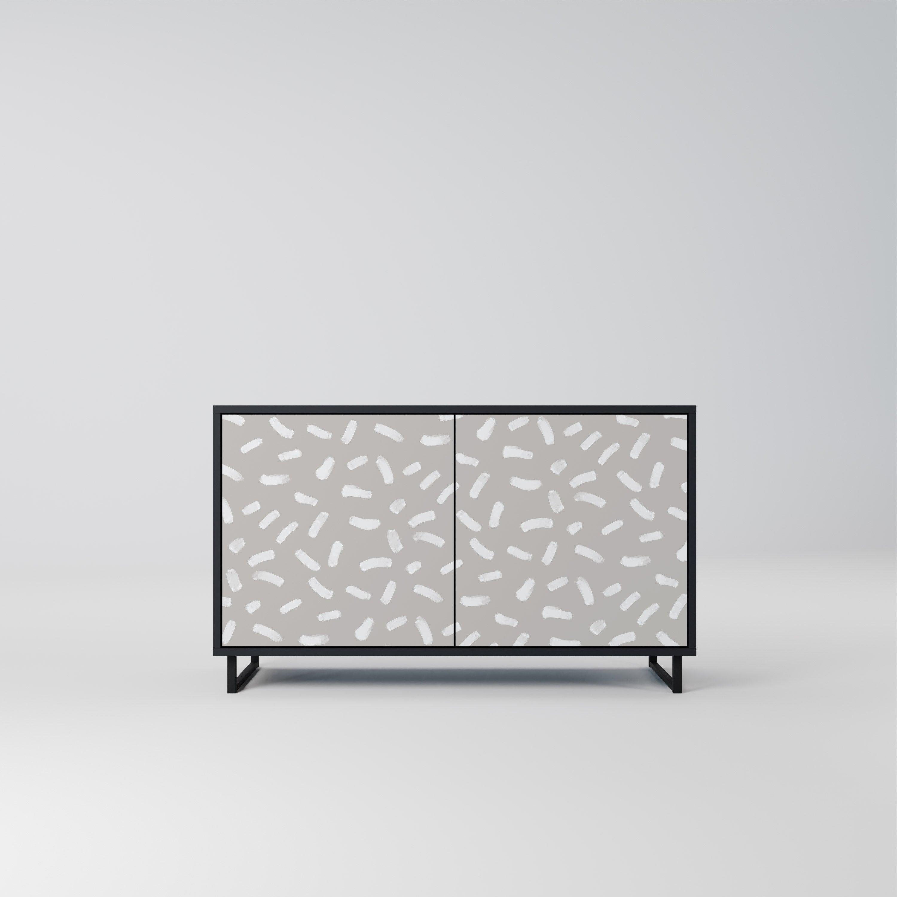 PASSING SECONDS 2-Door Sideboard in Black Finish
