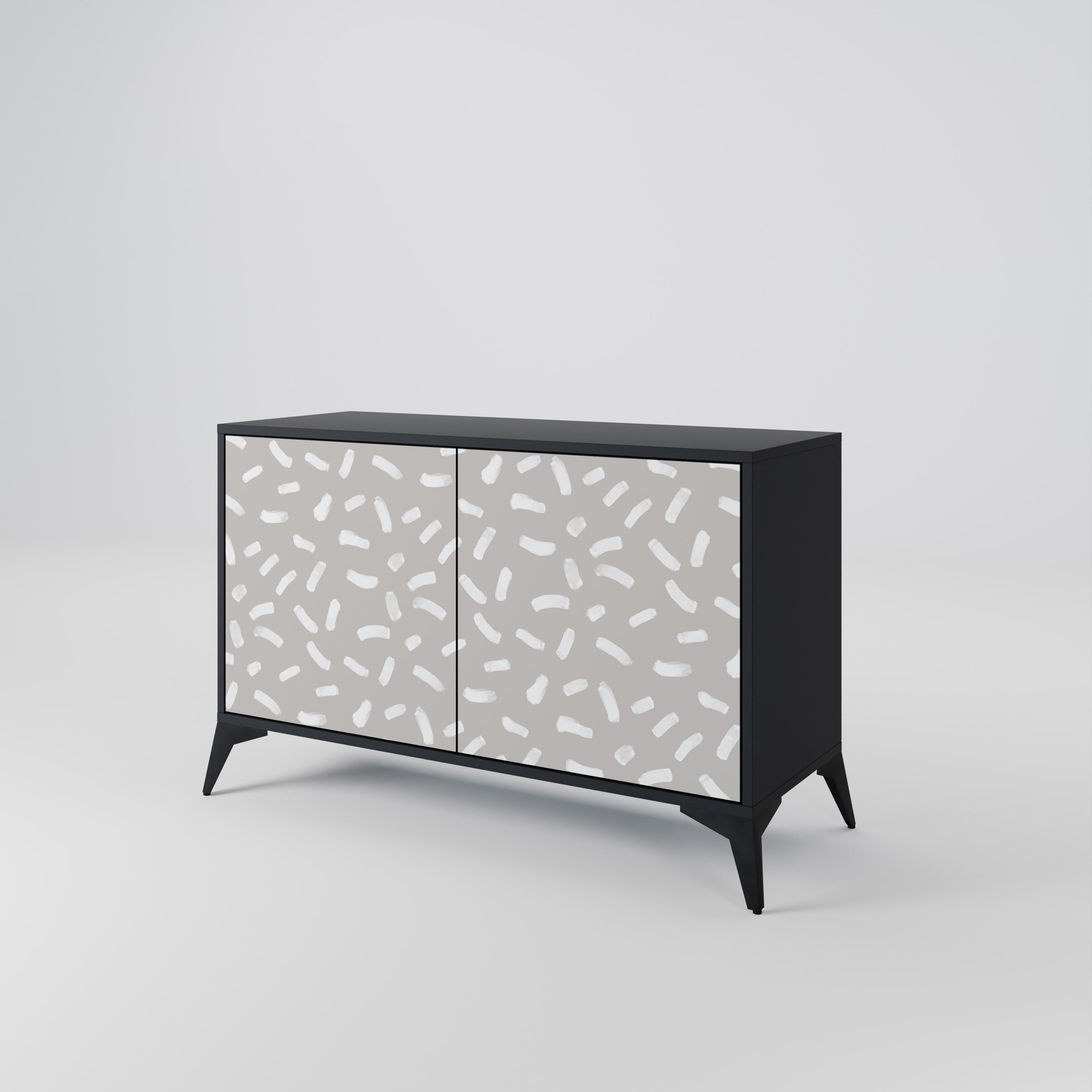 PASSING SECONDS 2-Door Sideboard in Black Finish