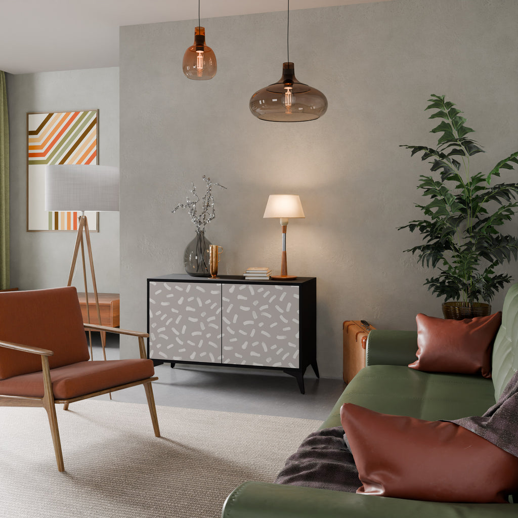 PASSING SECONDS 2-Door Sideboard in Black Finish