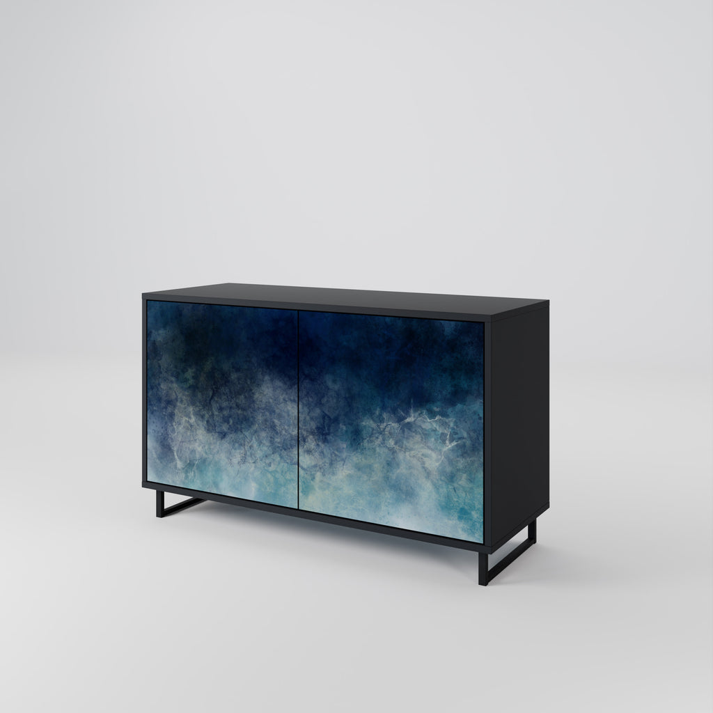 CELESTIAL FALL 2-Door Sideboard in Black Finish
