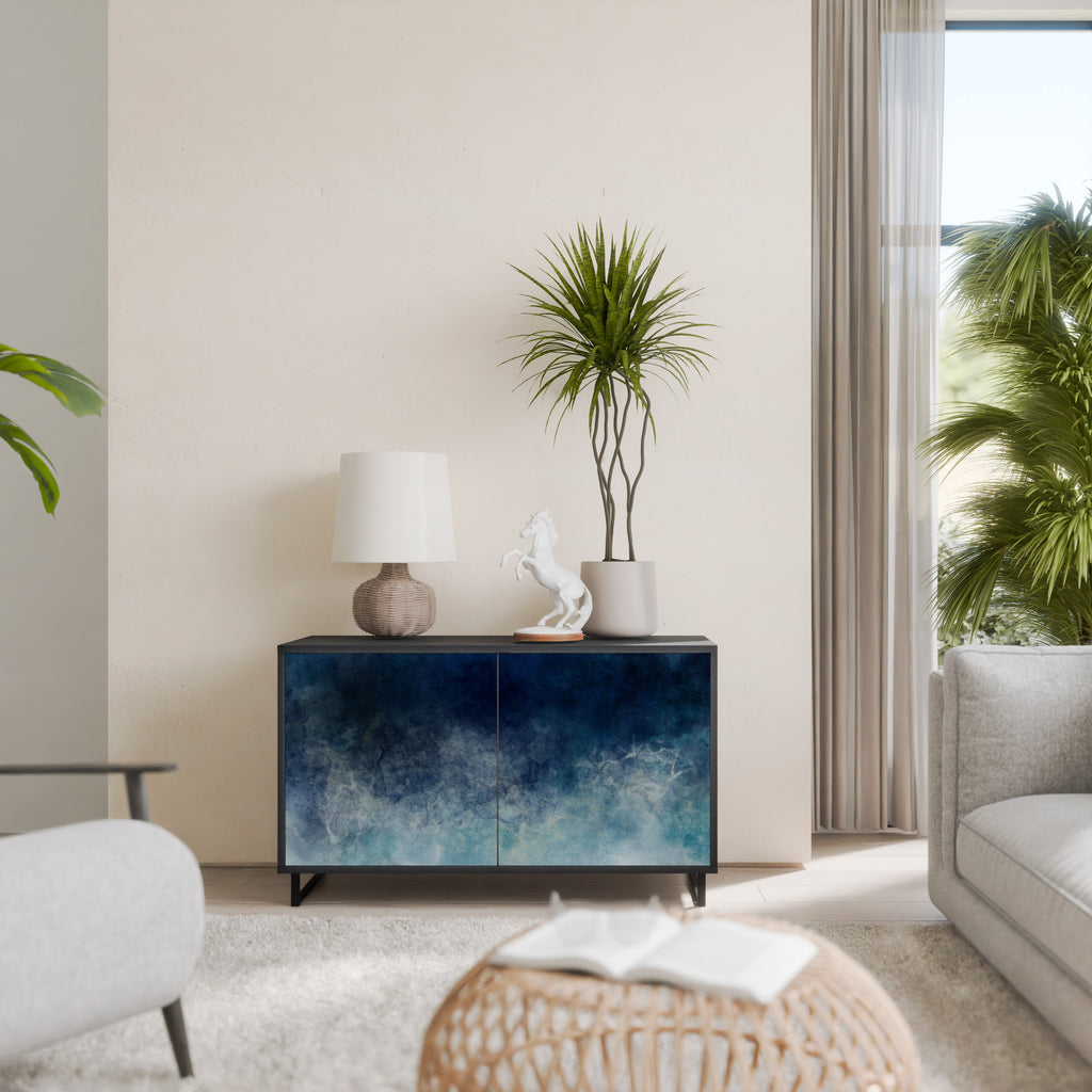 CELESTIAL FALL 2-Door Sideboard in Black Finish