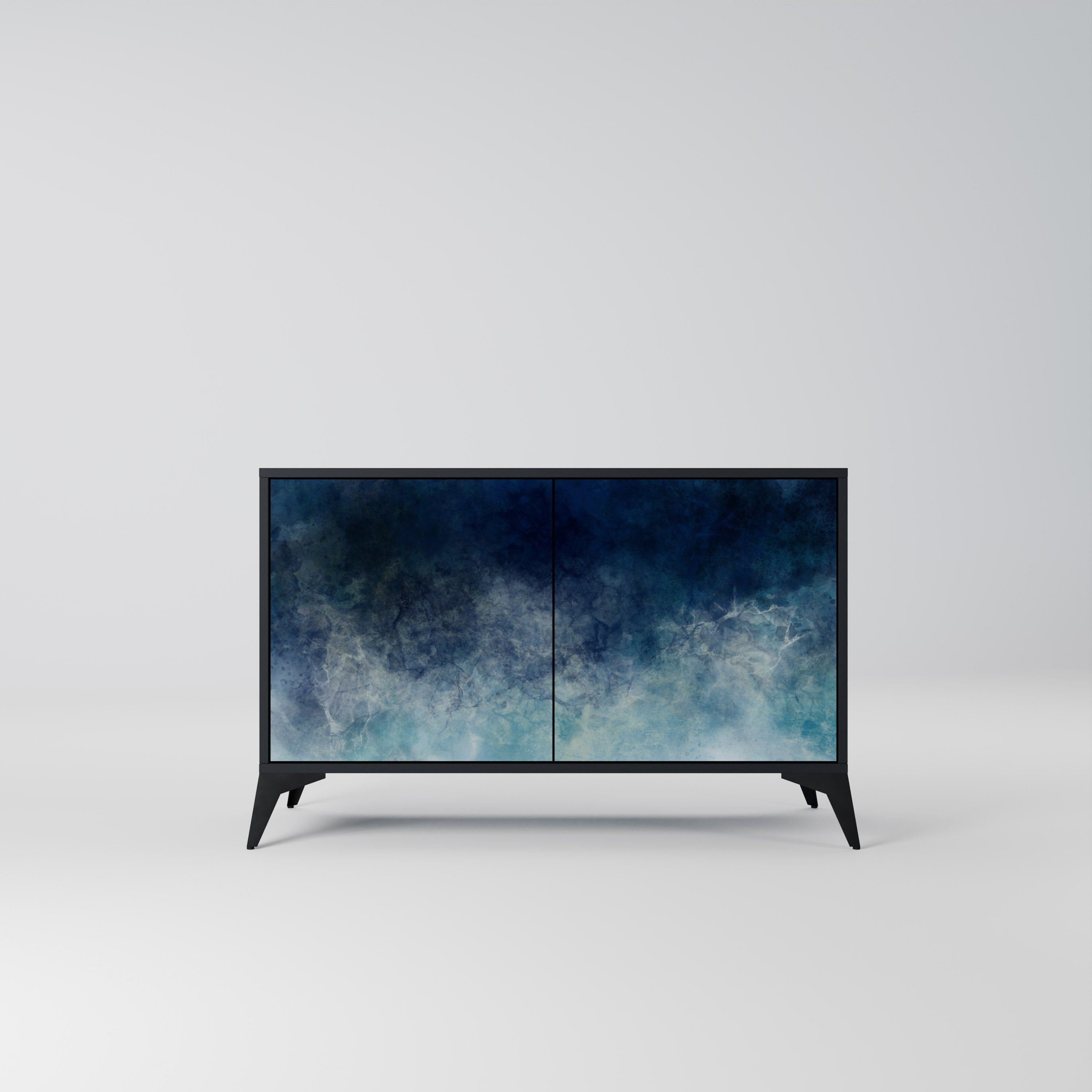 CELESTIAL FALL 2-Door Sideboard in Black Finish