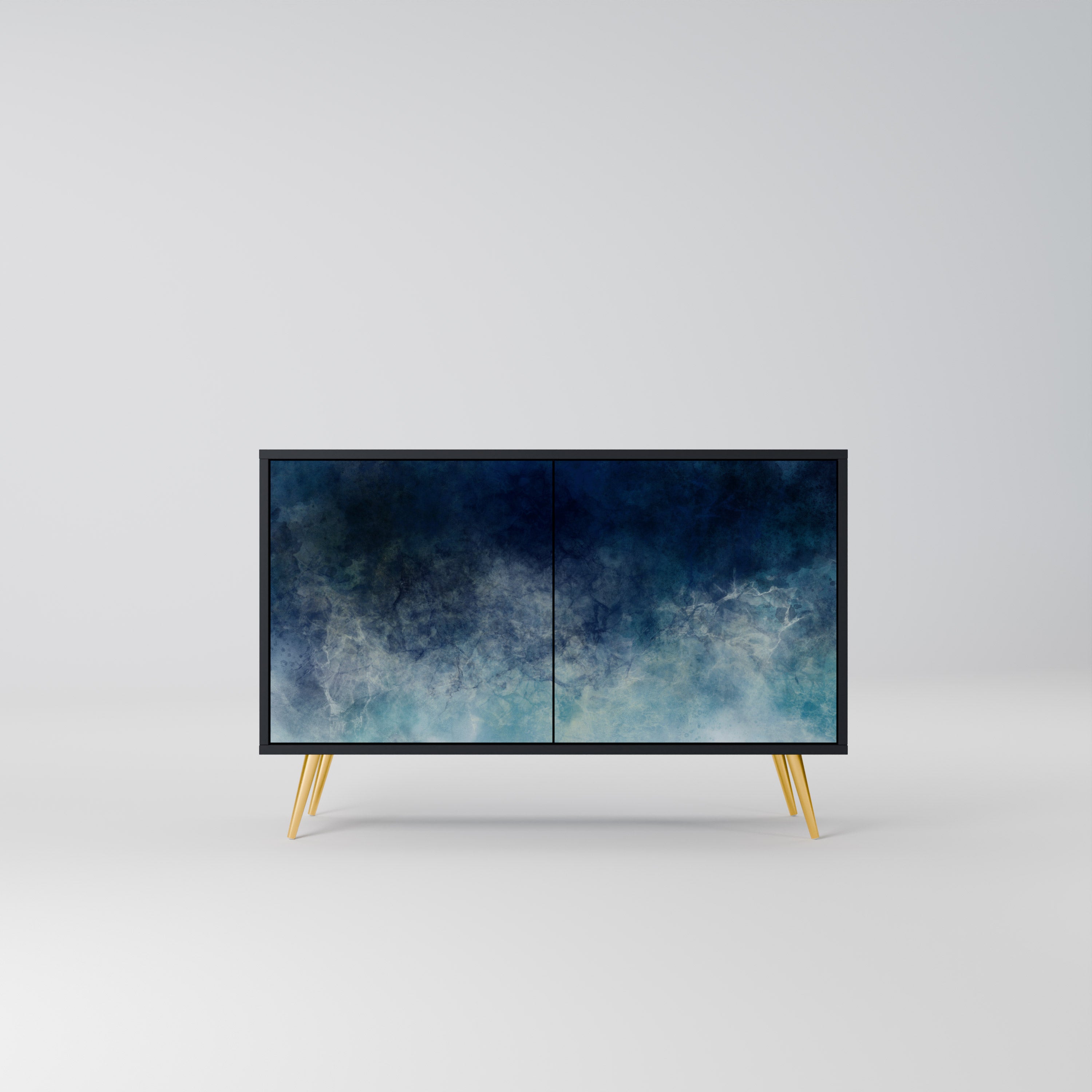 CELESTIAL FALL 2-Door Sideboard in Black Finish