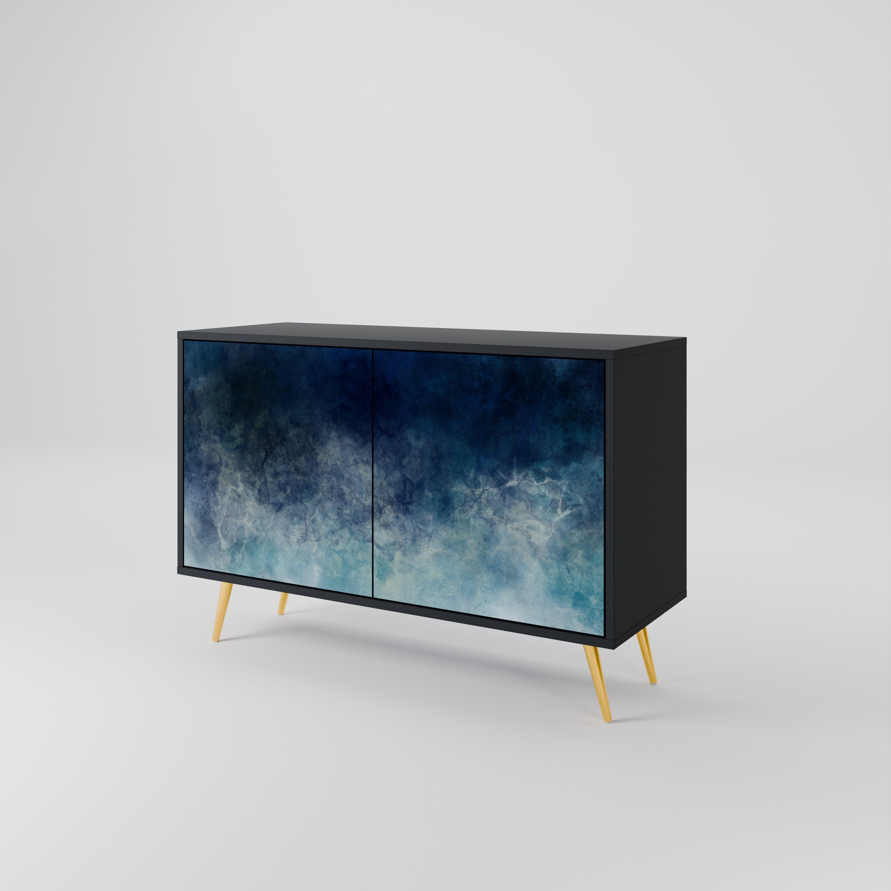 CELESTIAL FALL 2-Door Sideboard in Black Finish