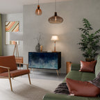 CELESTIAL FALL 2-Door Sideboard in Black Finish