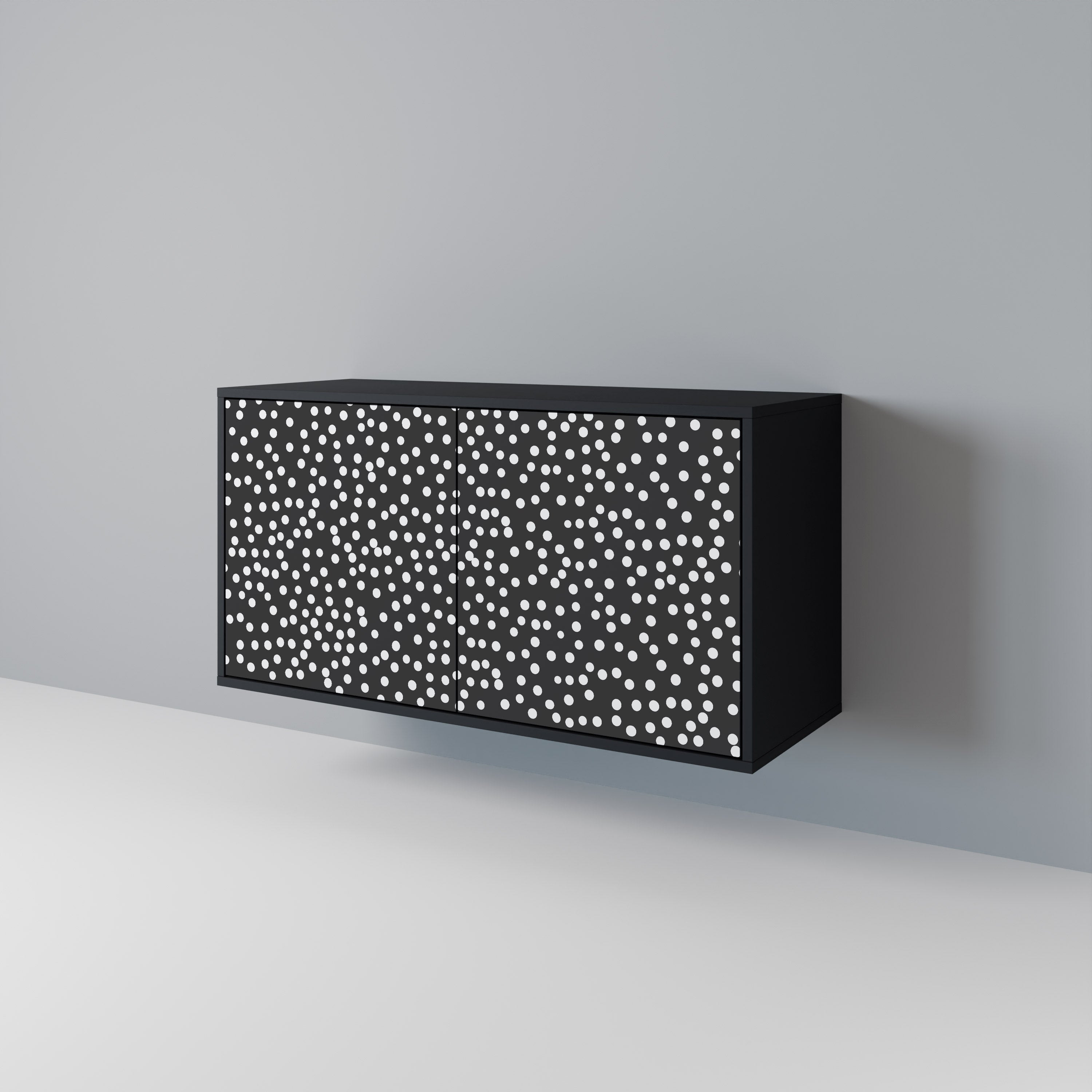 BLINDING LIGHTS 2-Door Sideboard in Black Finish