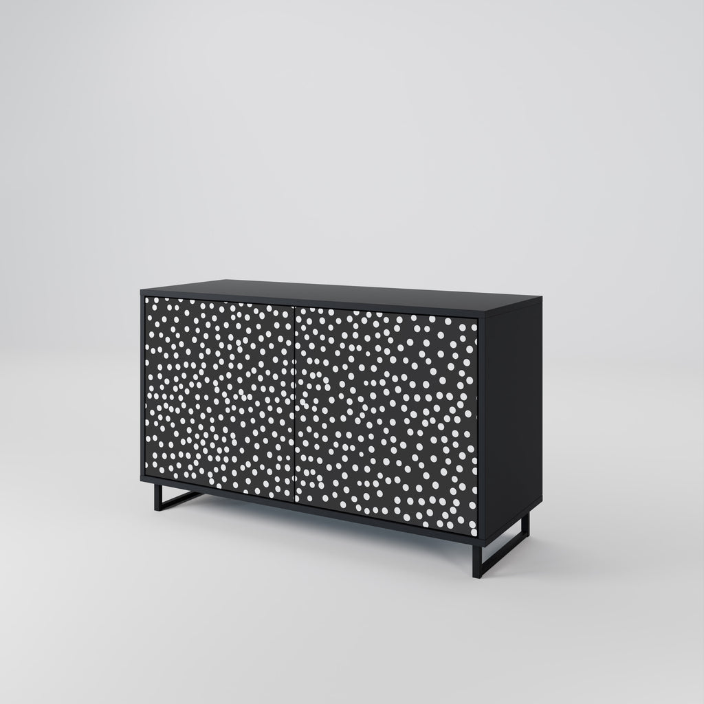 BLINDING LIGHTS 2-Door Sideboard in Black Finish
