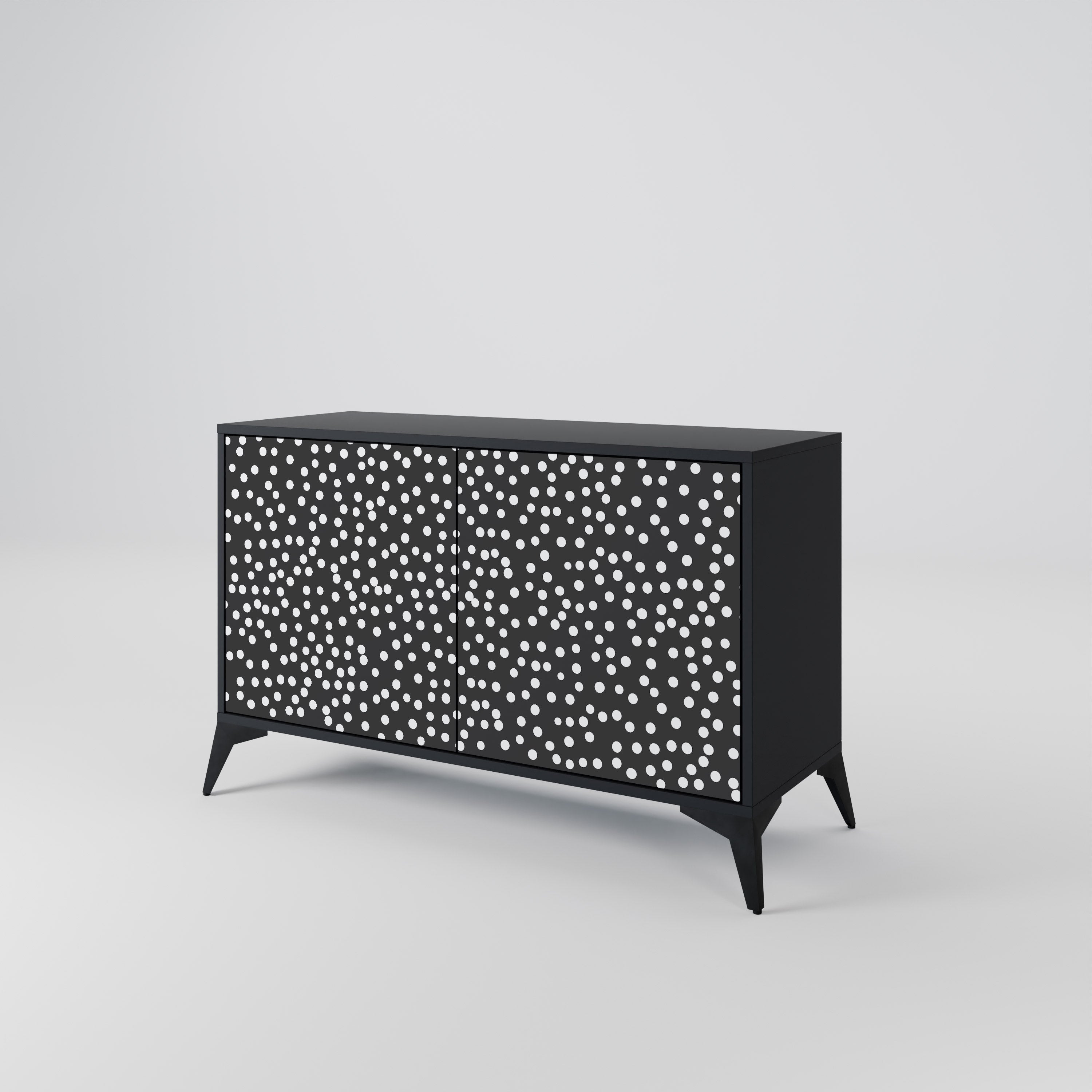 BLINDING LIGHTS 2-Door Sideboard in Black Finish