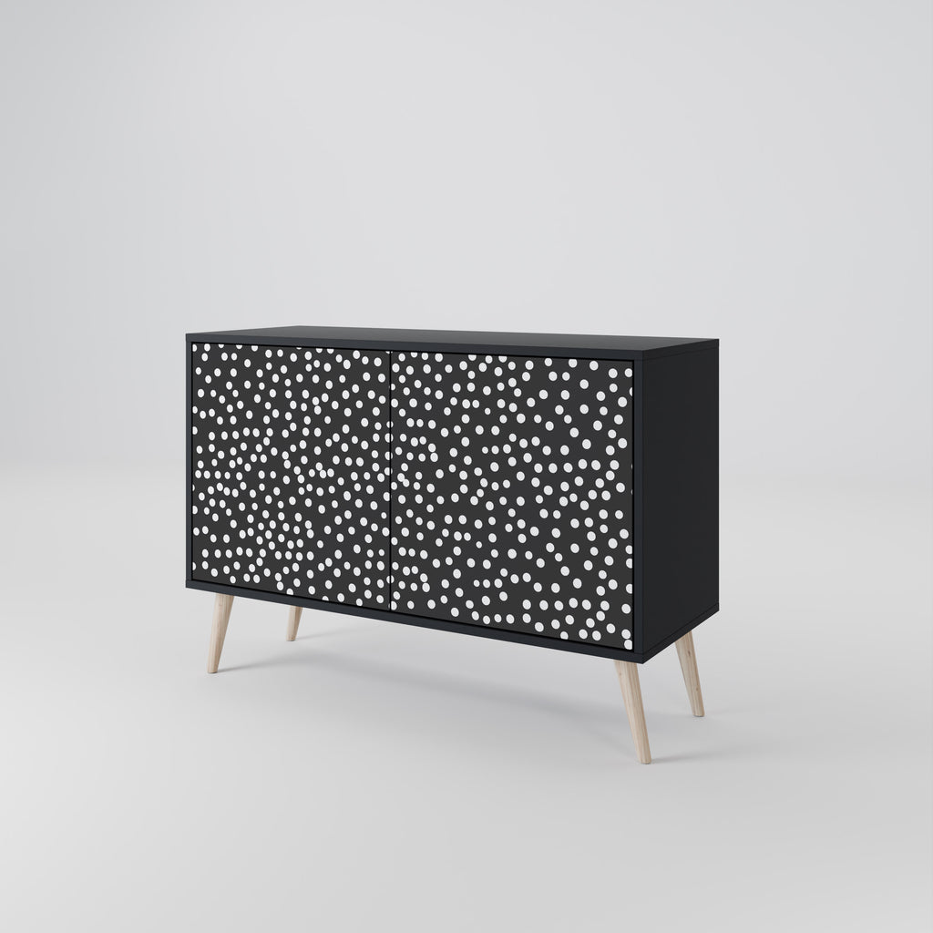 BLINDING LIGHTS 2-Door Sideboard in Black Finish