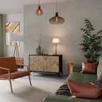 MORNING GLADE 2-Door Sideboard in Black Finish