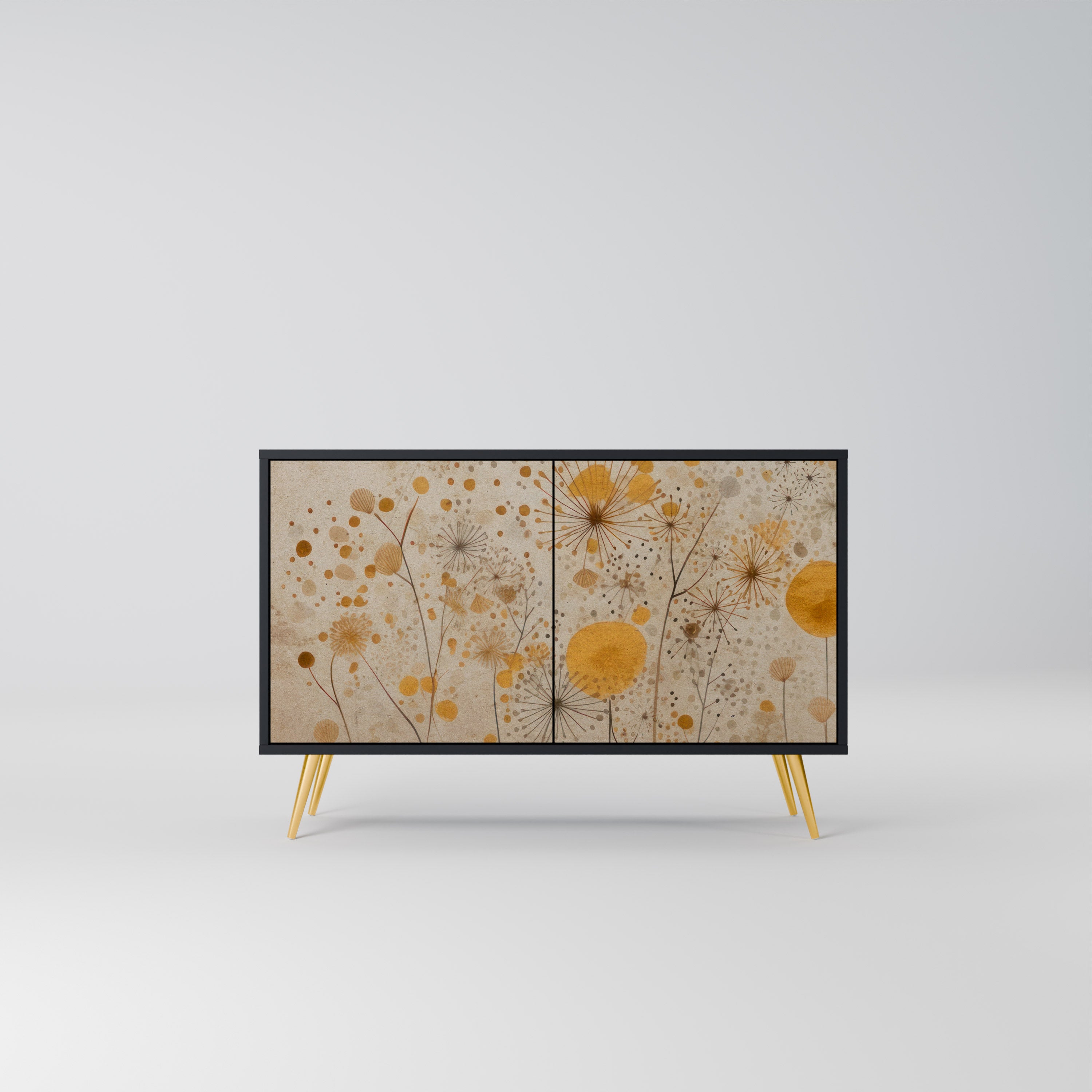 MORNING GLADE 2-Door Sideboard in Black Finish