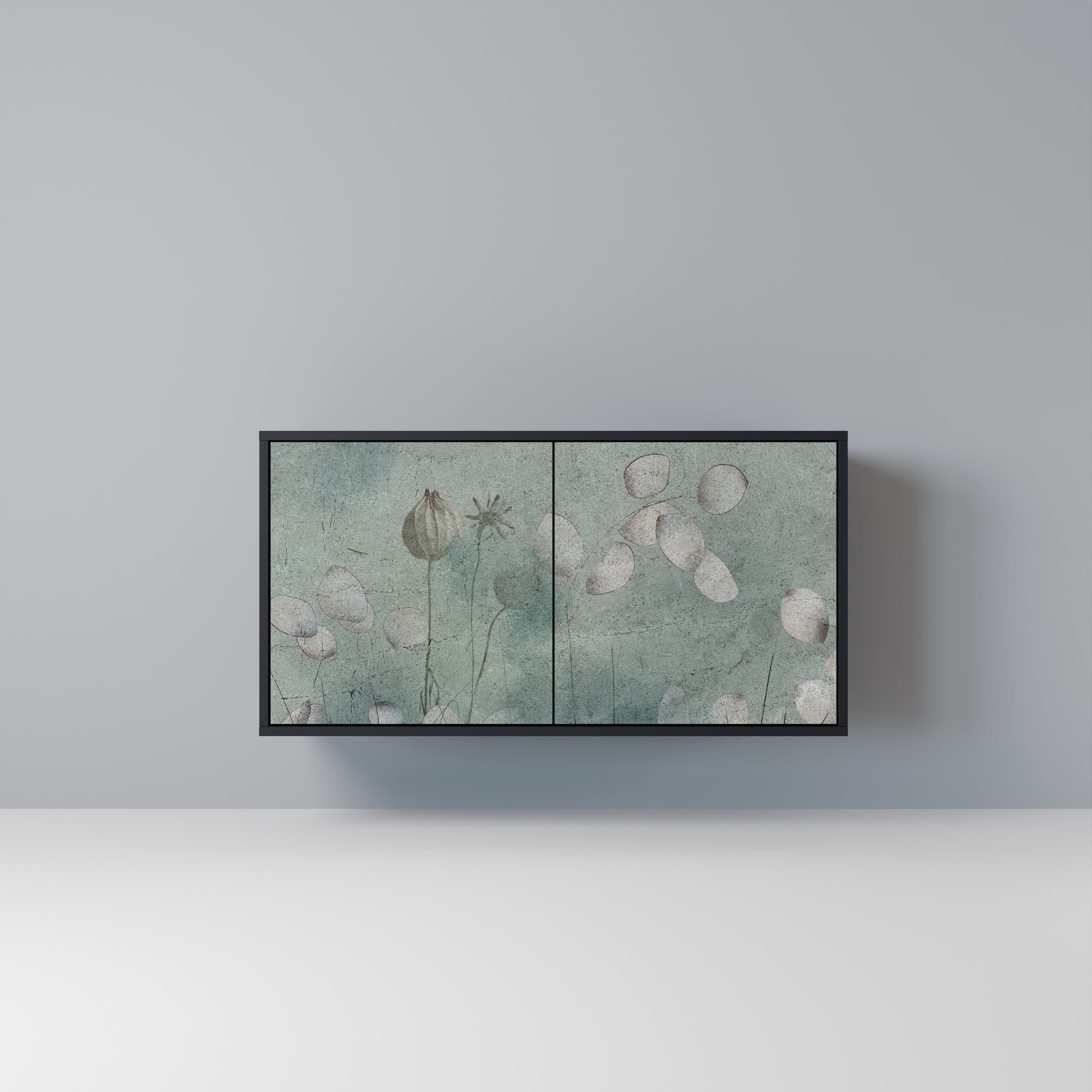 NIGHT LADY 2-Door Sideboard in Black Finish