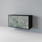 NIGHT LADY Aparador de 2 Puertas en Acabado Negro