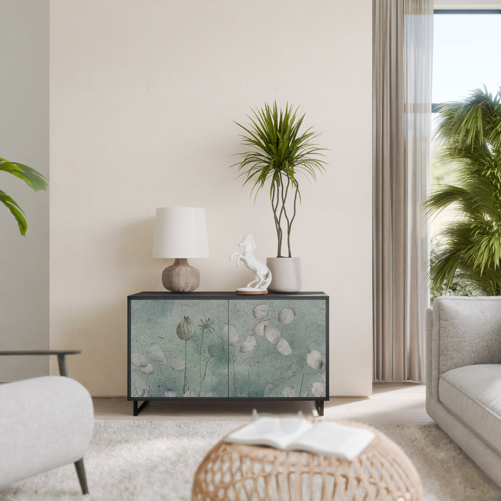 NIGHT LADY 2-Door Sideboard in Black Finish