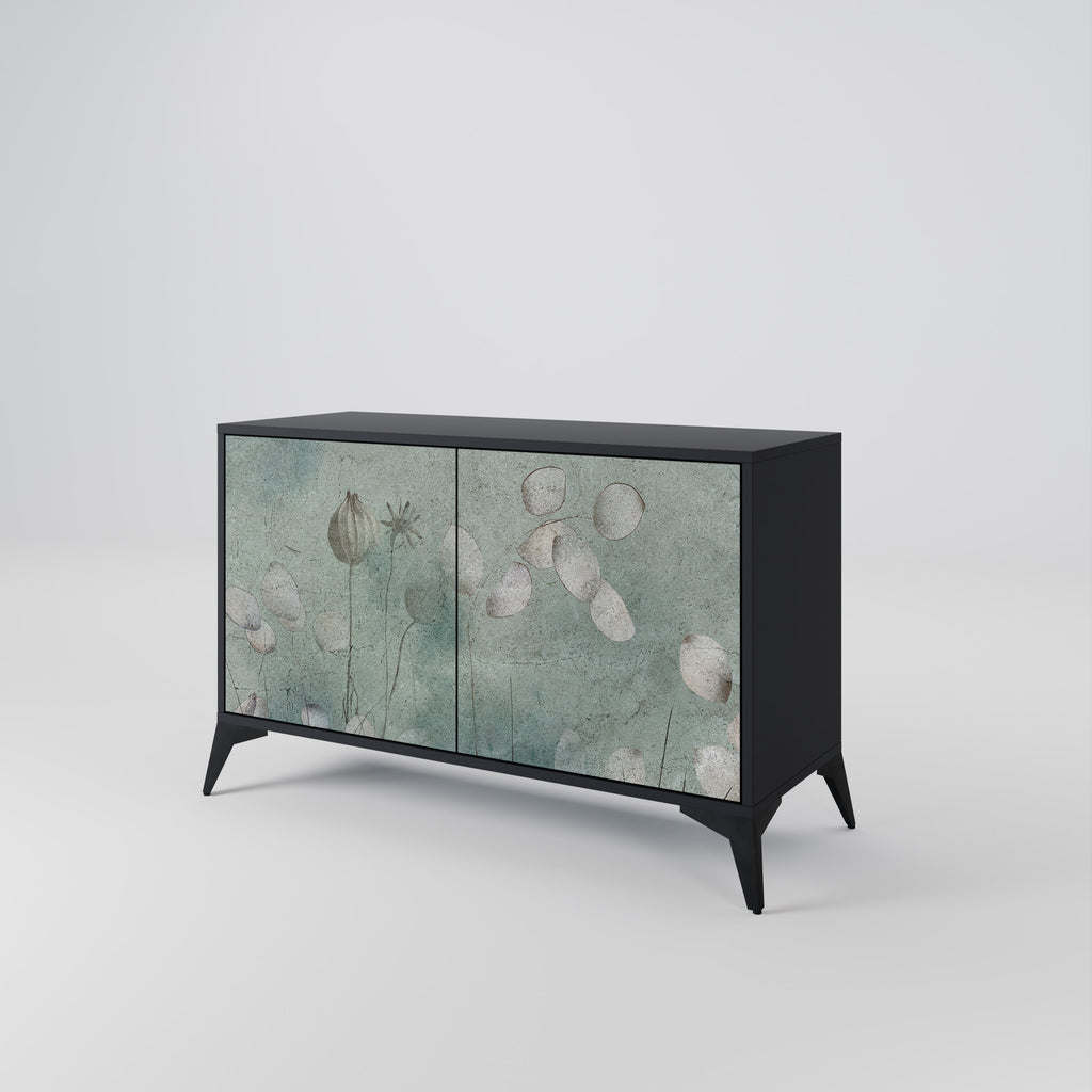 NIGHT LADY 2-Door Sideboard in Black Finish