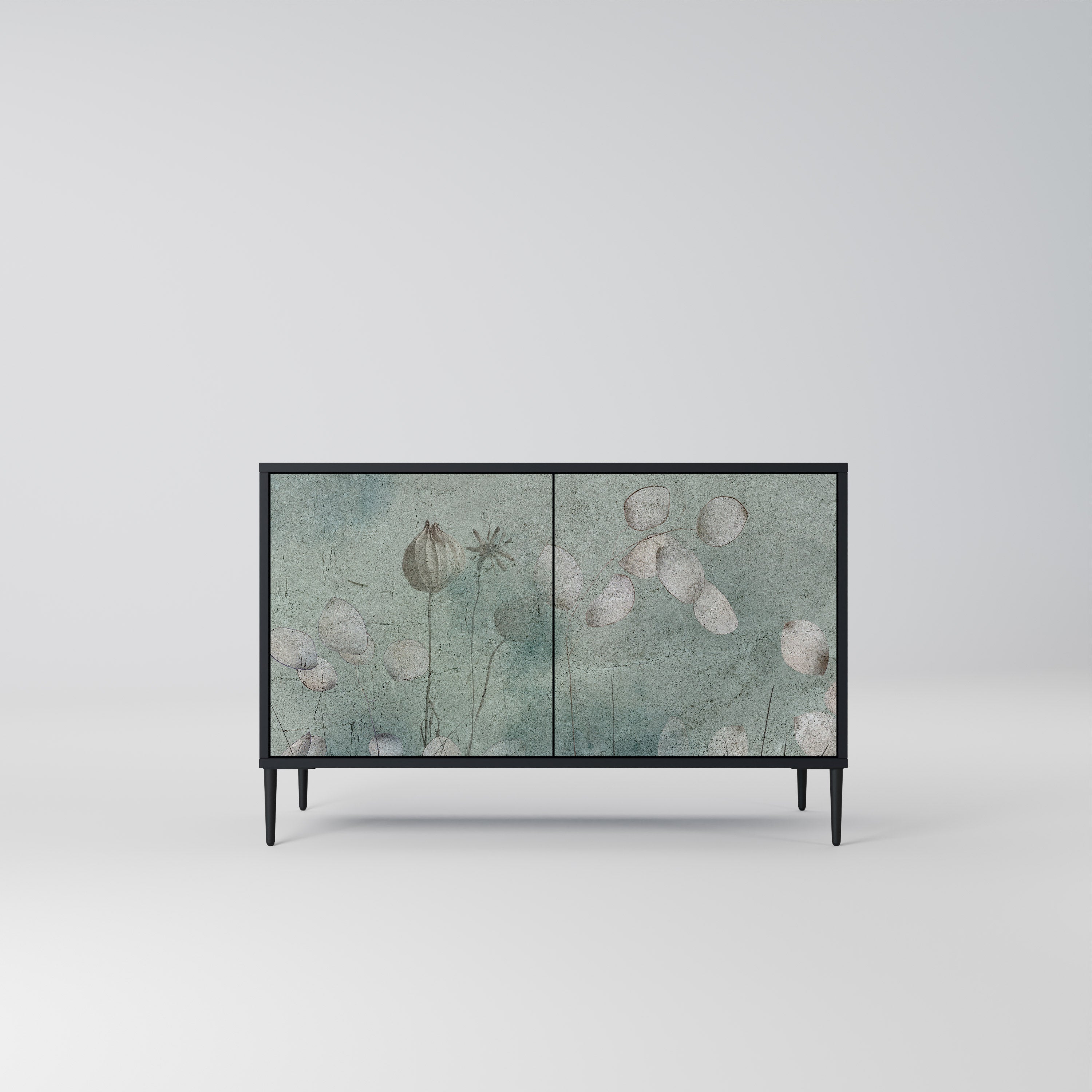 NIGHT LADY 2-Door Sideboard in Black Finish