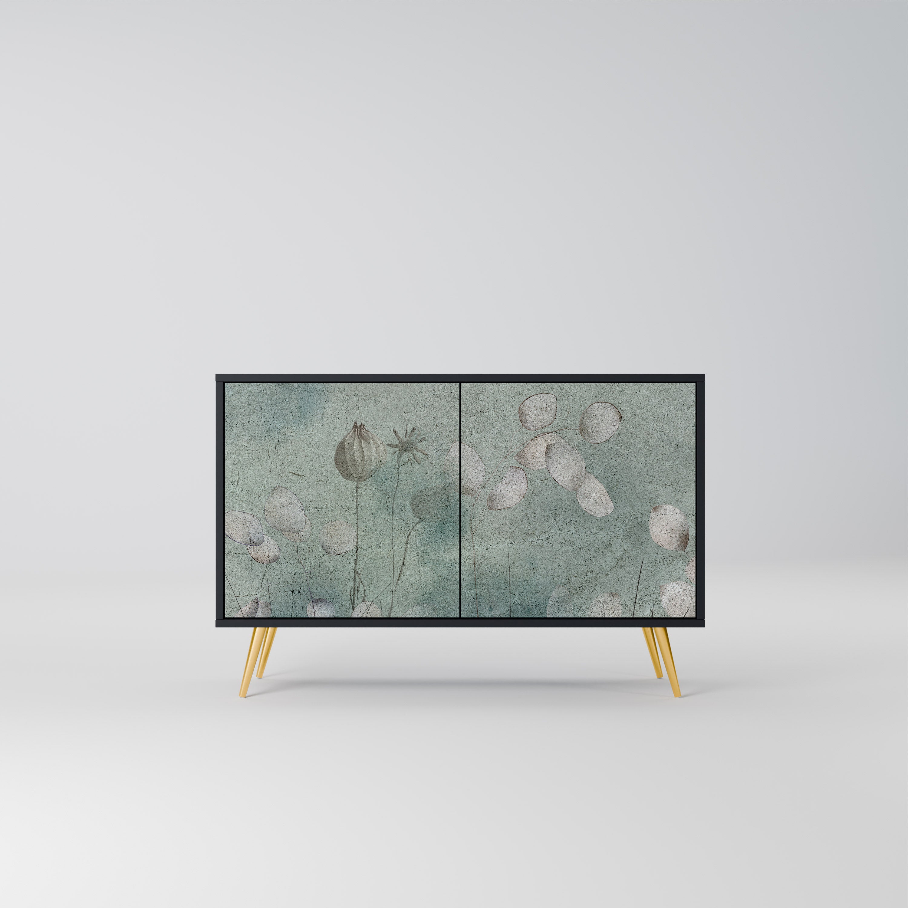 NIGHT LADY 2-Door Sideboard in Black Finish