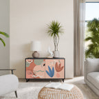 PASTEL DESTINY Aparador de 2 Puertas en Acabado Negro